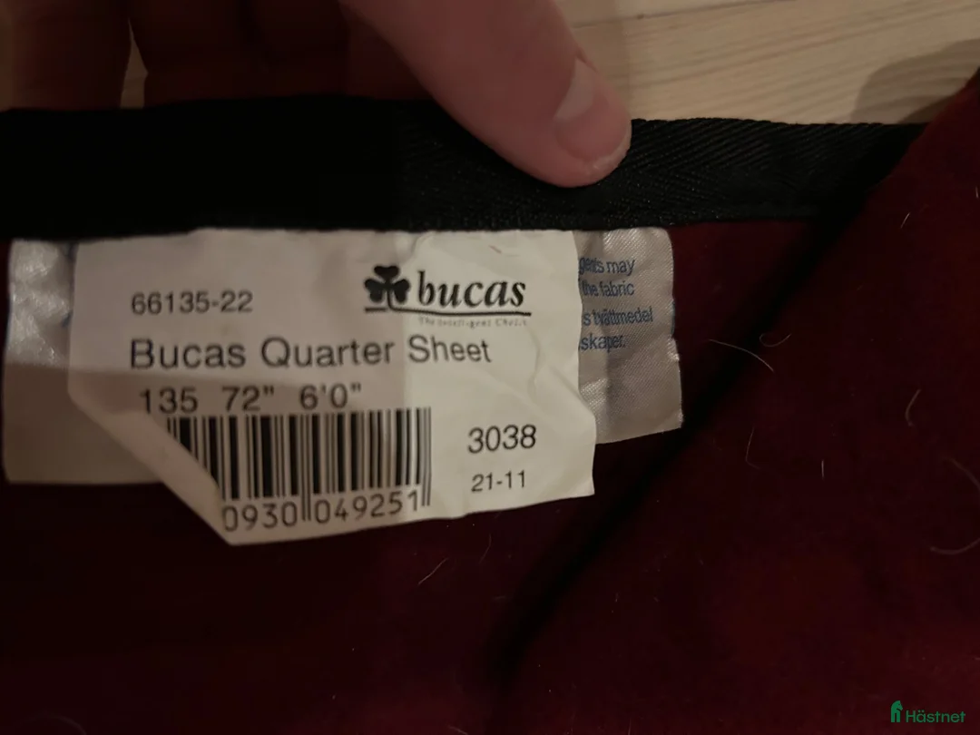 Övrig Hästutrustning hästutrustning till salu: Bucas Svart ländtäcke, 135 cm - Annons 2