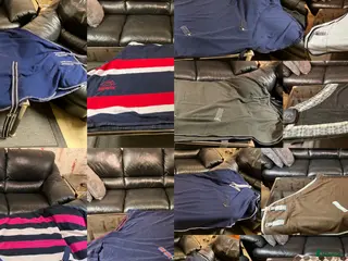 Täcken hästutrustning till salu: 10 fleecetäcken delvis defekta storlek 145 och 155 - Annons 3