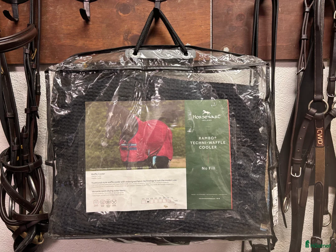 Täcken hästutrustning till salu: Helt nytt blått coolertäcke i Lund - Annons 1