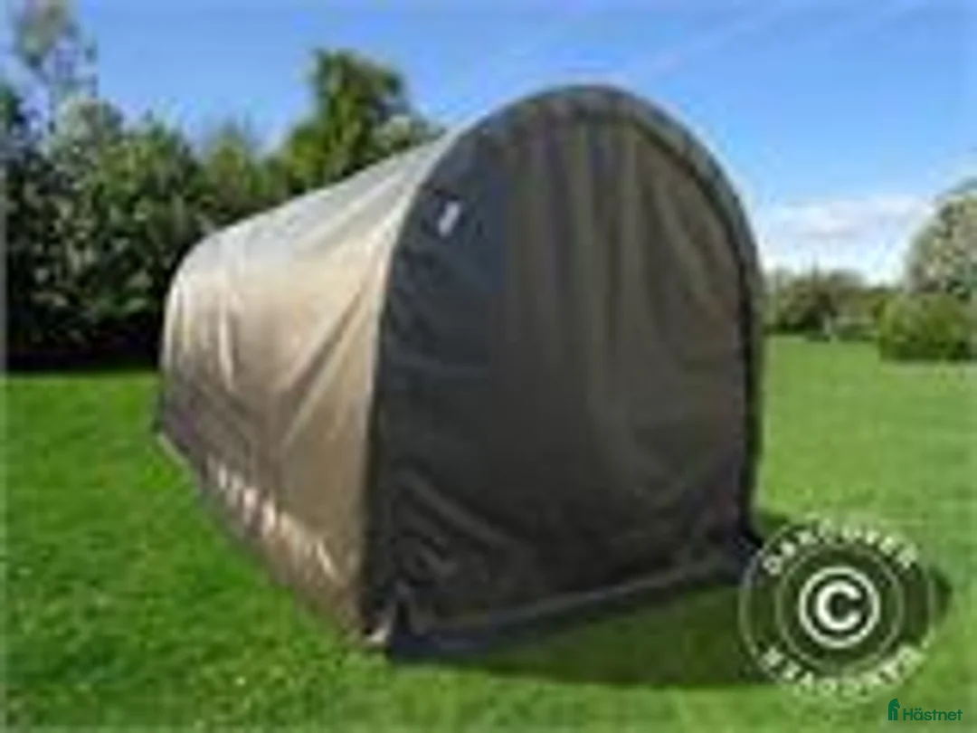 Stallinredning, stängsel & gård övrig utrustning till salu: Vindskydd för djur 3 x 6 x 2,8 m PVC Grön - Annons 7