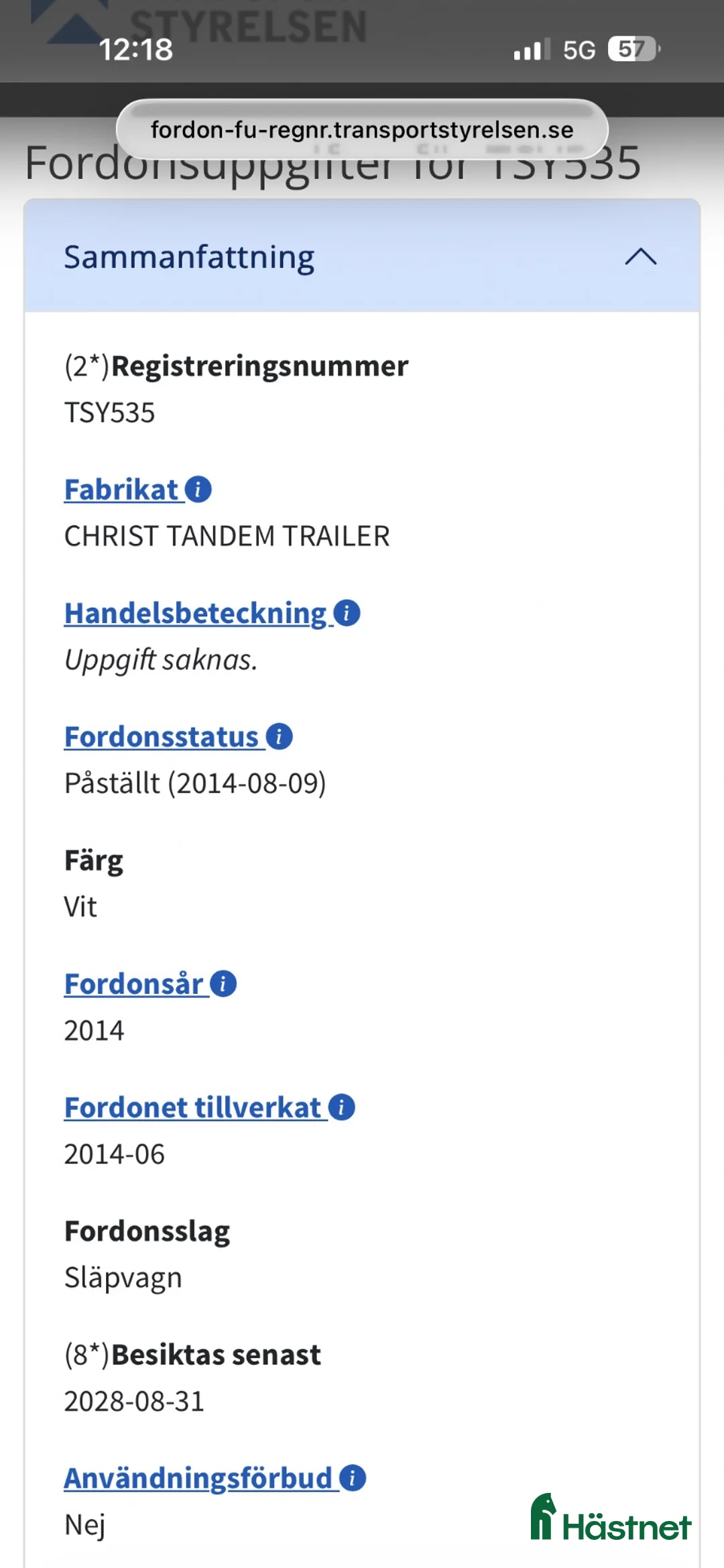 Hästtransporter  fordon & transport till salu: Christ Coral, Nybesiktad till 2028, alugolv  i Strömstad - Annons 10