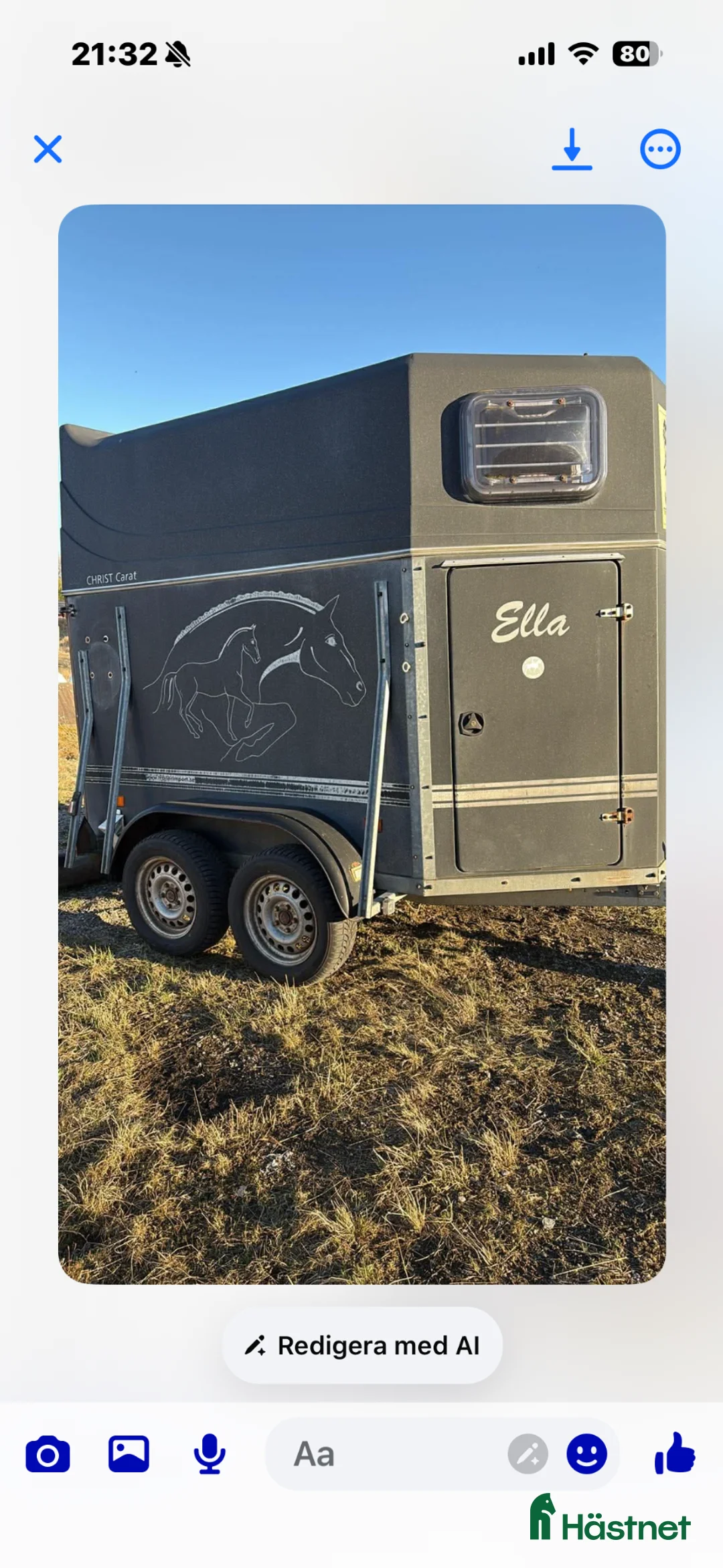 Hästtransporter  fordon & transport till salu: Christ carat - Annons 1