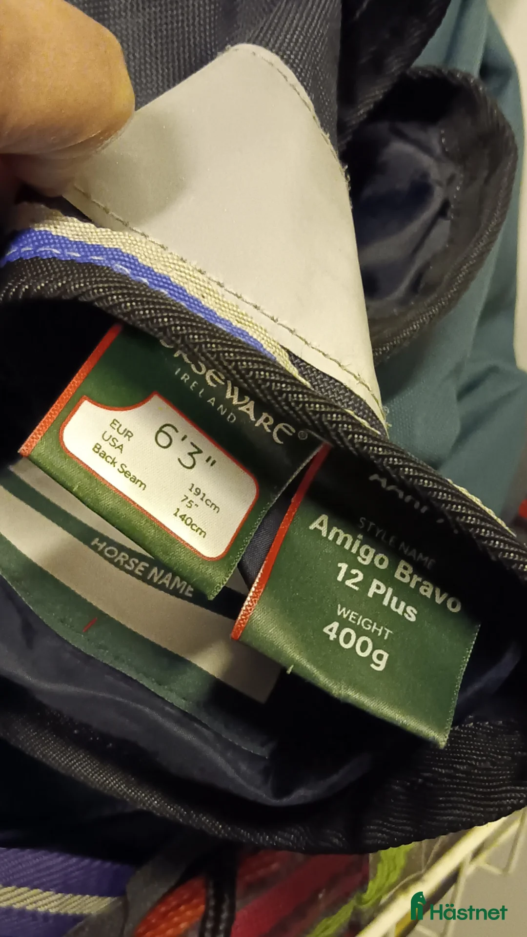 Täcken hästutrustning till salu: Horseware Amigo 400 gr, 1200D. 6,3 inch. i Råda - Annons 2