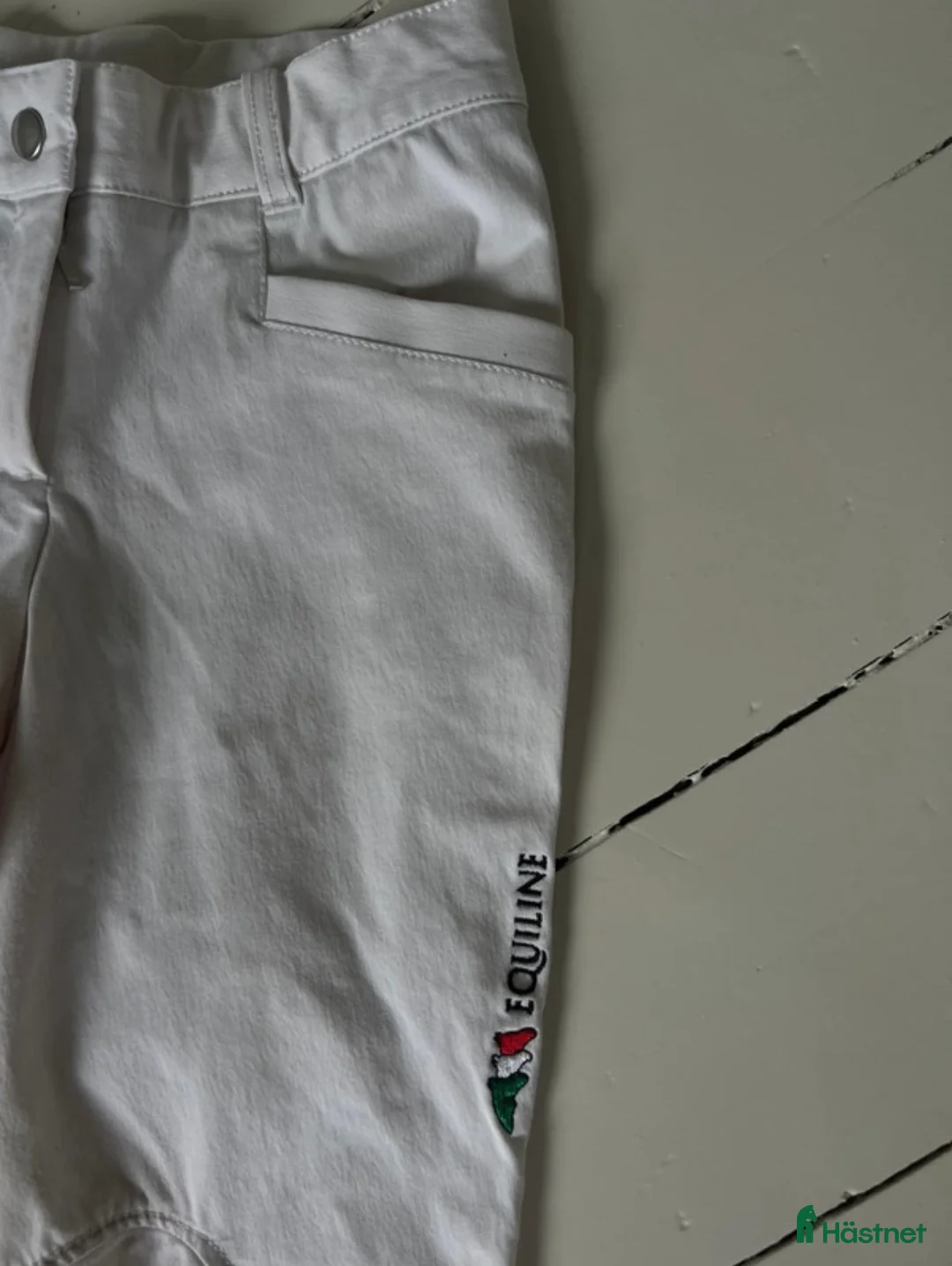 Ridbyxor ryttarutrustning till salu: Equiline ridbyxor vita  - Annons 2