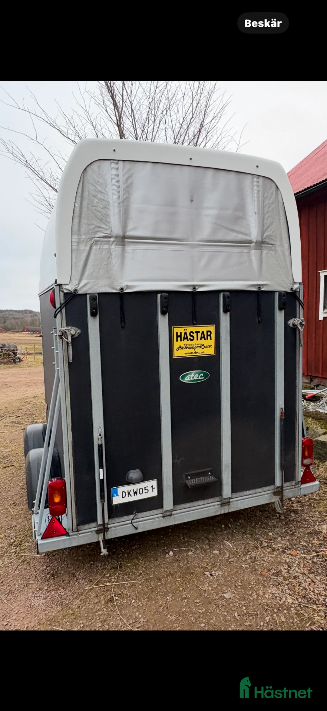Hästtransporter  fordon & transport till salu: Hästsläp ATEC  i Åled - Annons 1
