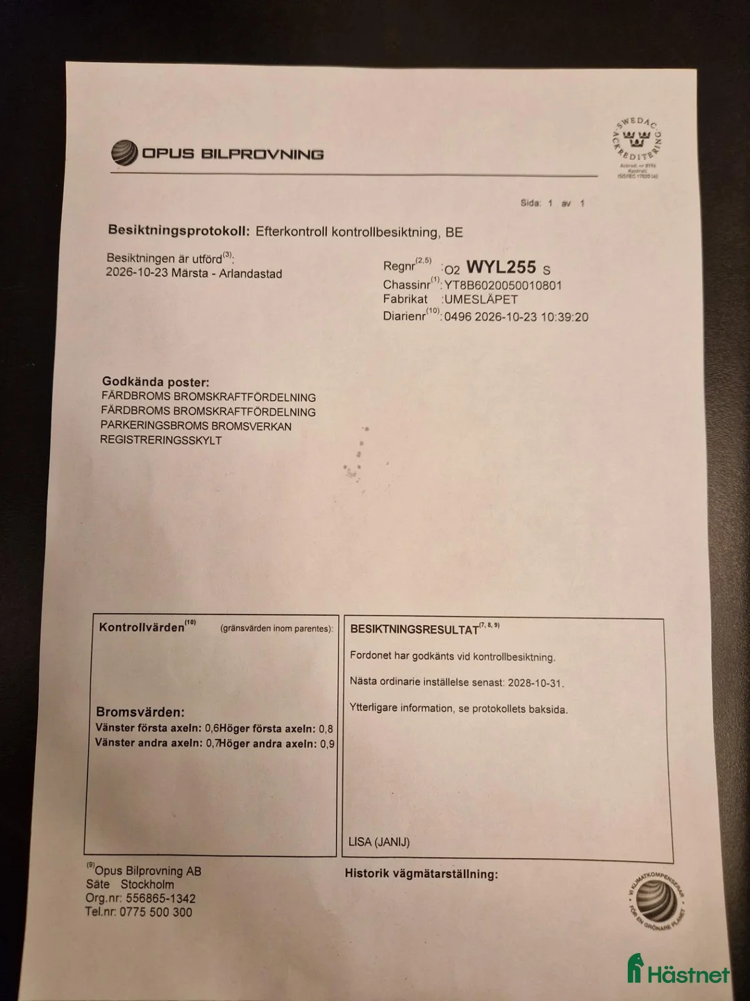 Hästtransporter  fordon & transport till salu: Nybesiktigat UME-släp - Annons 7