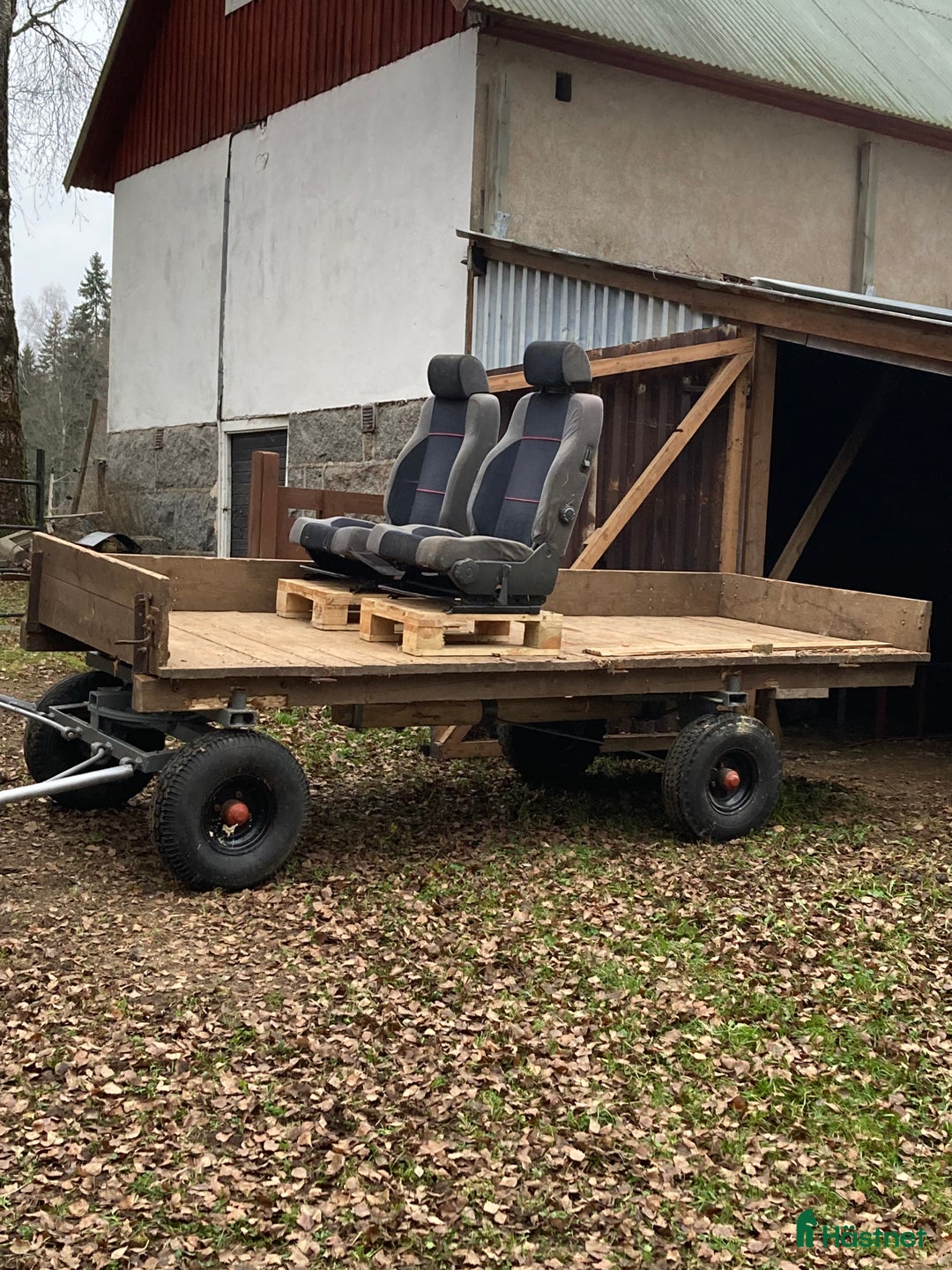 Körvagnar körning till salu: Hästvagn 9” med flak i Långasjö - Annons 1