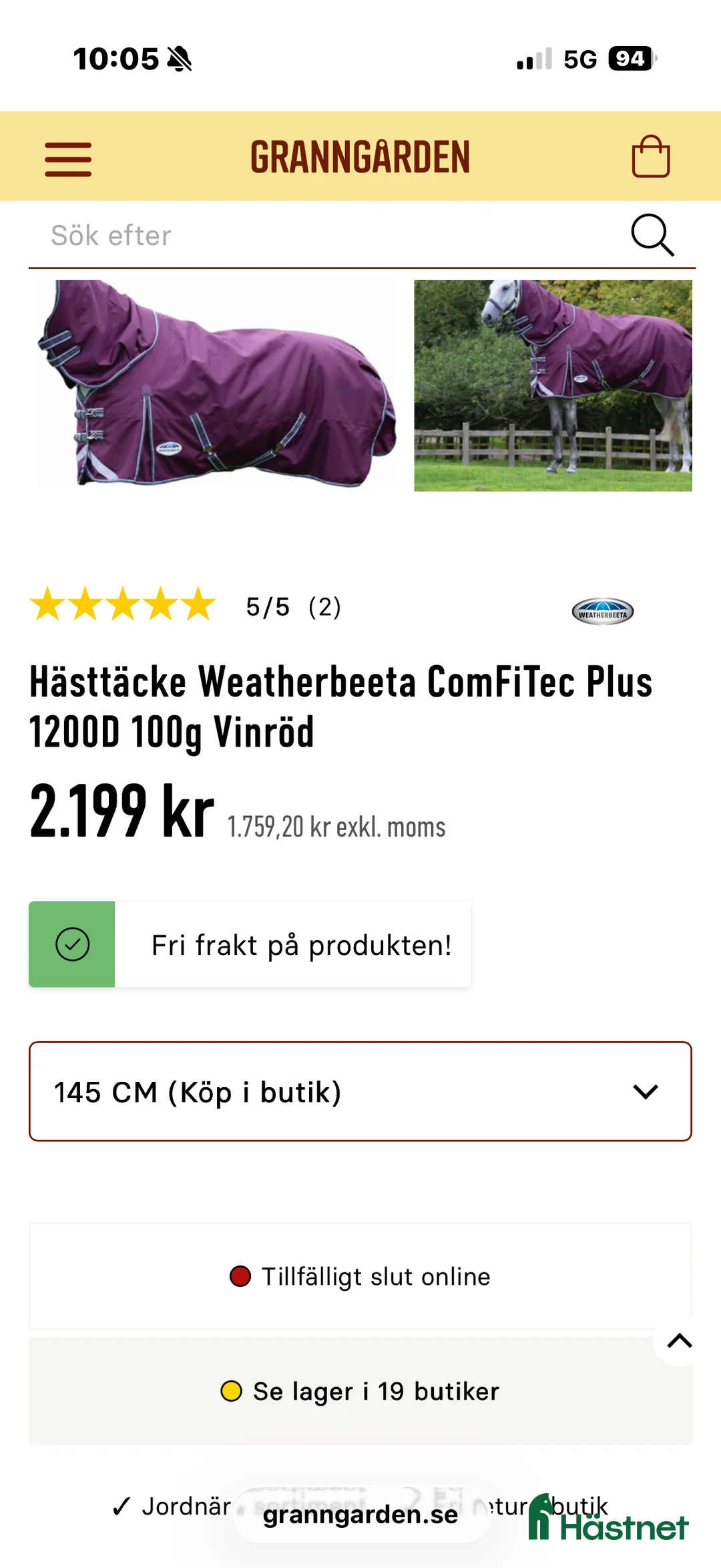 Täcken hästutrustning till salu: Vintettäcke, halstäcke, utetäcke, weatherbeeta - Annons 17