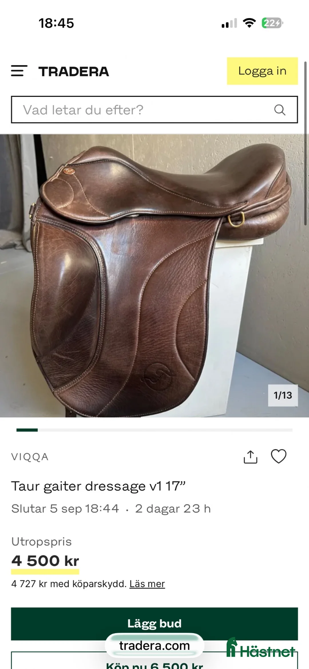 Sadlar hästutrustning till salu: Taur gaiter dressage v1 17” - Annons 1