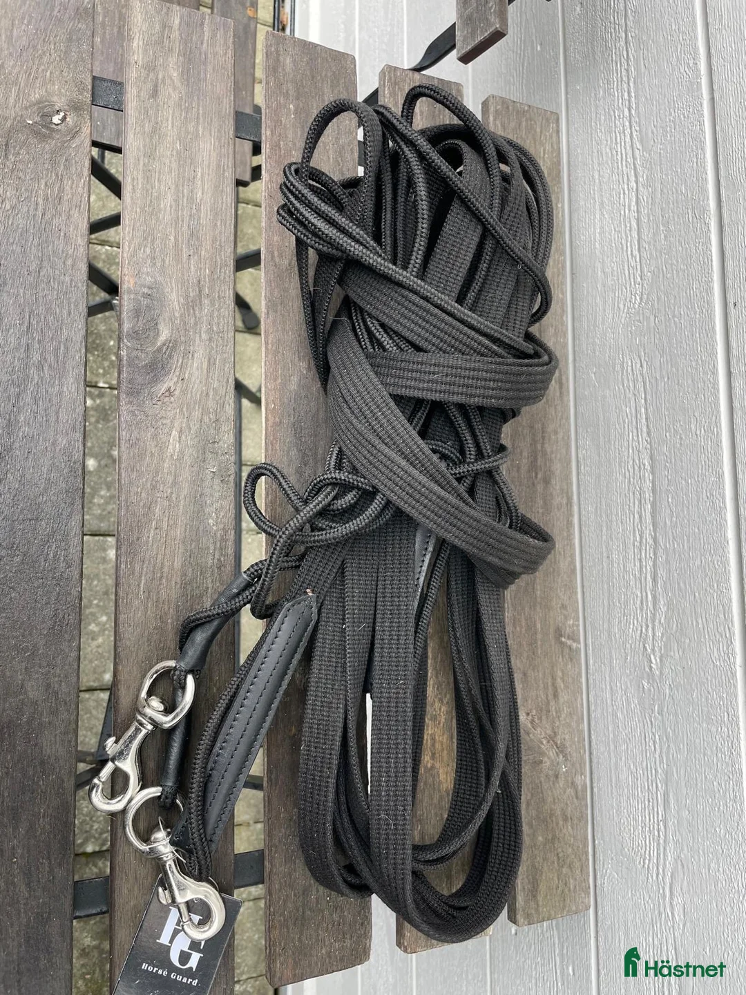 Övrig Hästutrustning hästutrustning till salu: Svarta tömmar 16 meter oanvända - Annons 1