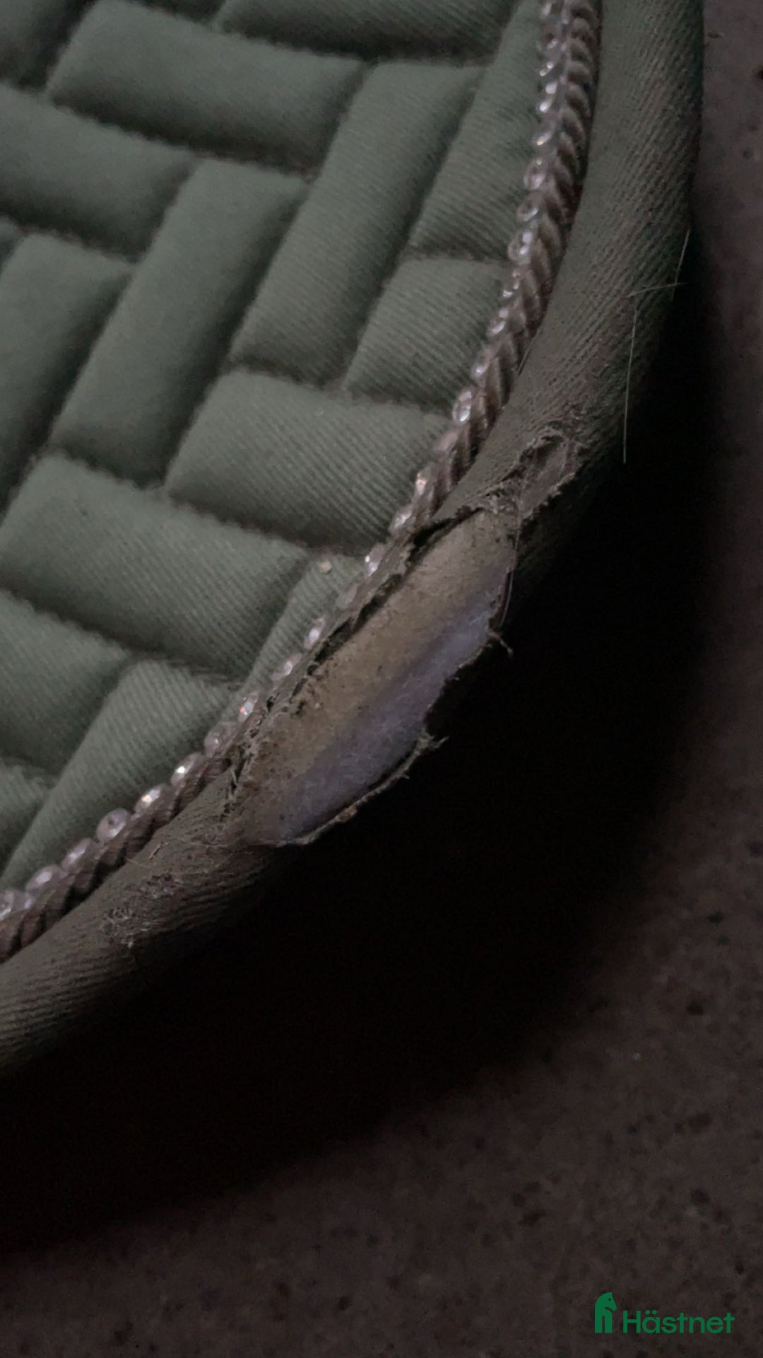 Schabrak & Vojlockar hästutrustning till salu: Grönt dressyr schabrak med extra detaljer i Norrtälje - Annons 5