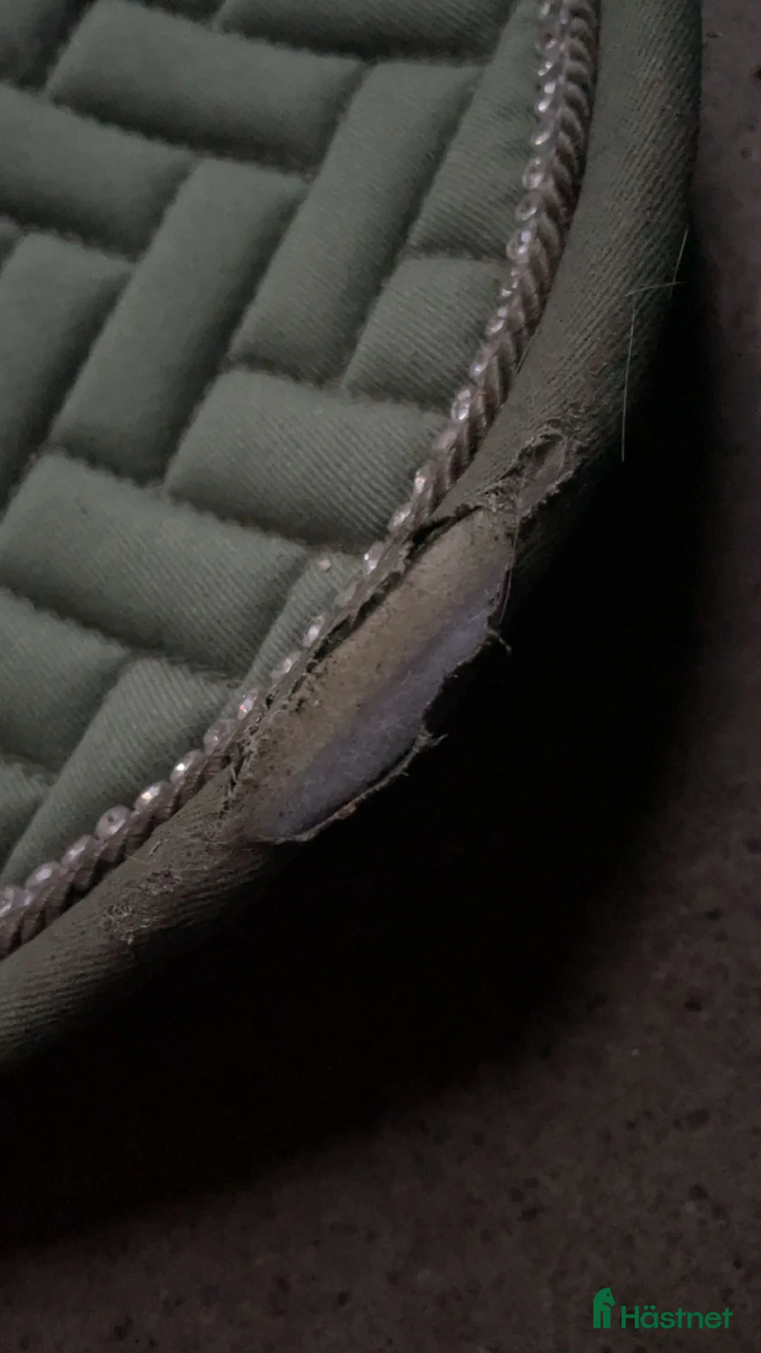 Schabrak & Vojlockar hästutrustning till salu: Grönt dressyr schabrak med extra detaljer i Norrtälje - Annons 5