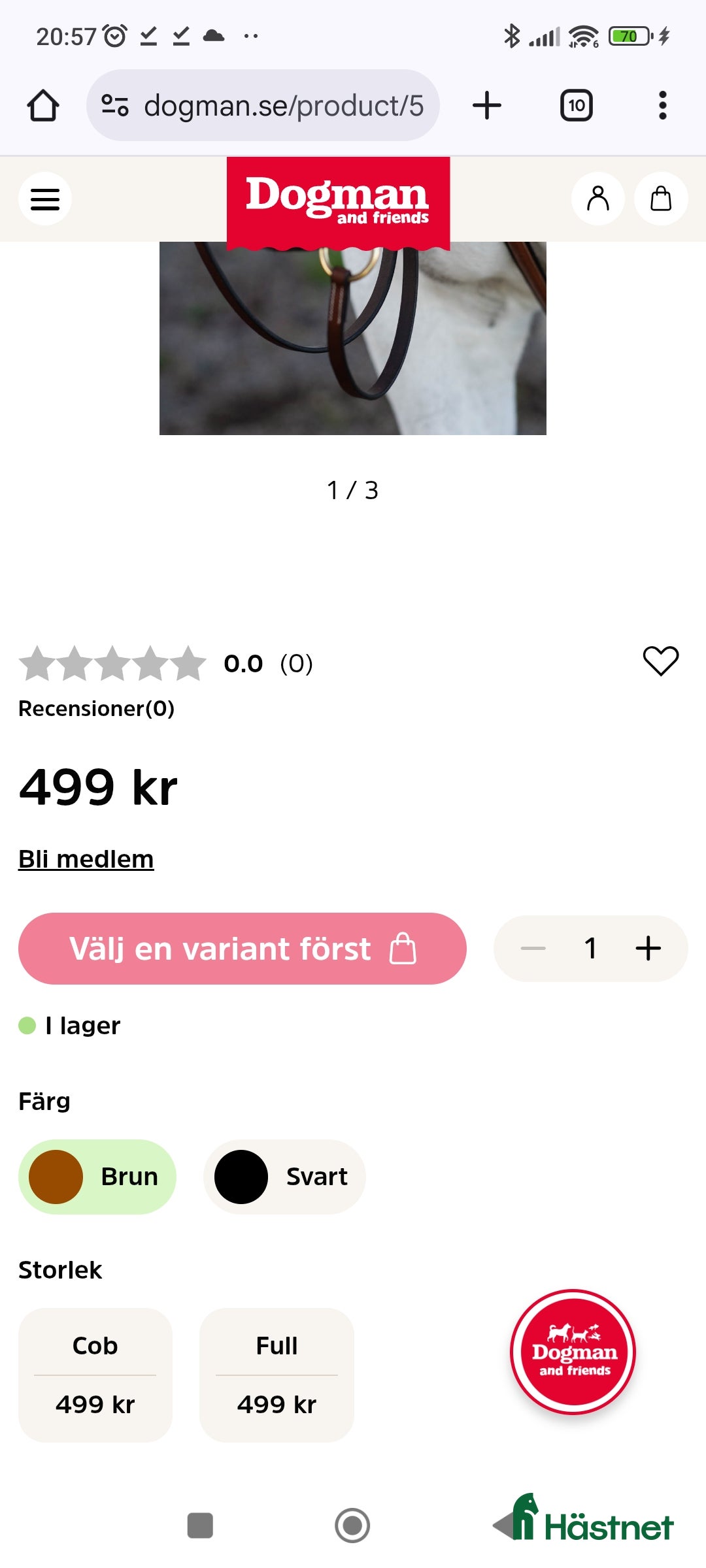 Övrig Hästutrustning hästutrustning till salu: Martingal brun läder  i Göteborg - Annons 3