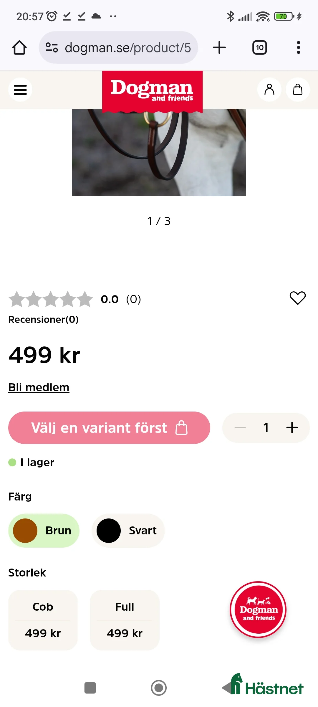 Övrig Hästutrustning hästutrustning till salu: Martingal brun läder  i Göteborg - Annons 3