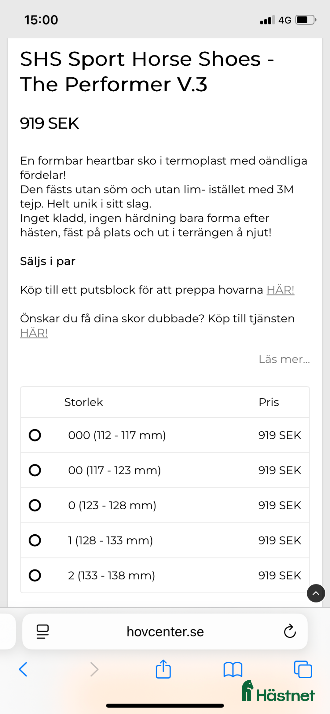 Övrig Hästutrustning hästutrustning till salu: Limskor i Kungsbacka - Annons 5