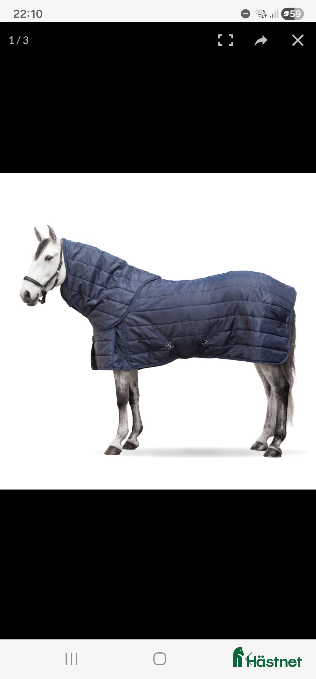 Täcken hästutrustning till salu: Stalltäcke med avtagbar hals 200g 135cm i Ljugarn - Annons 9