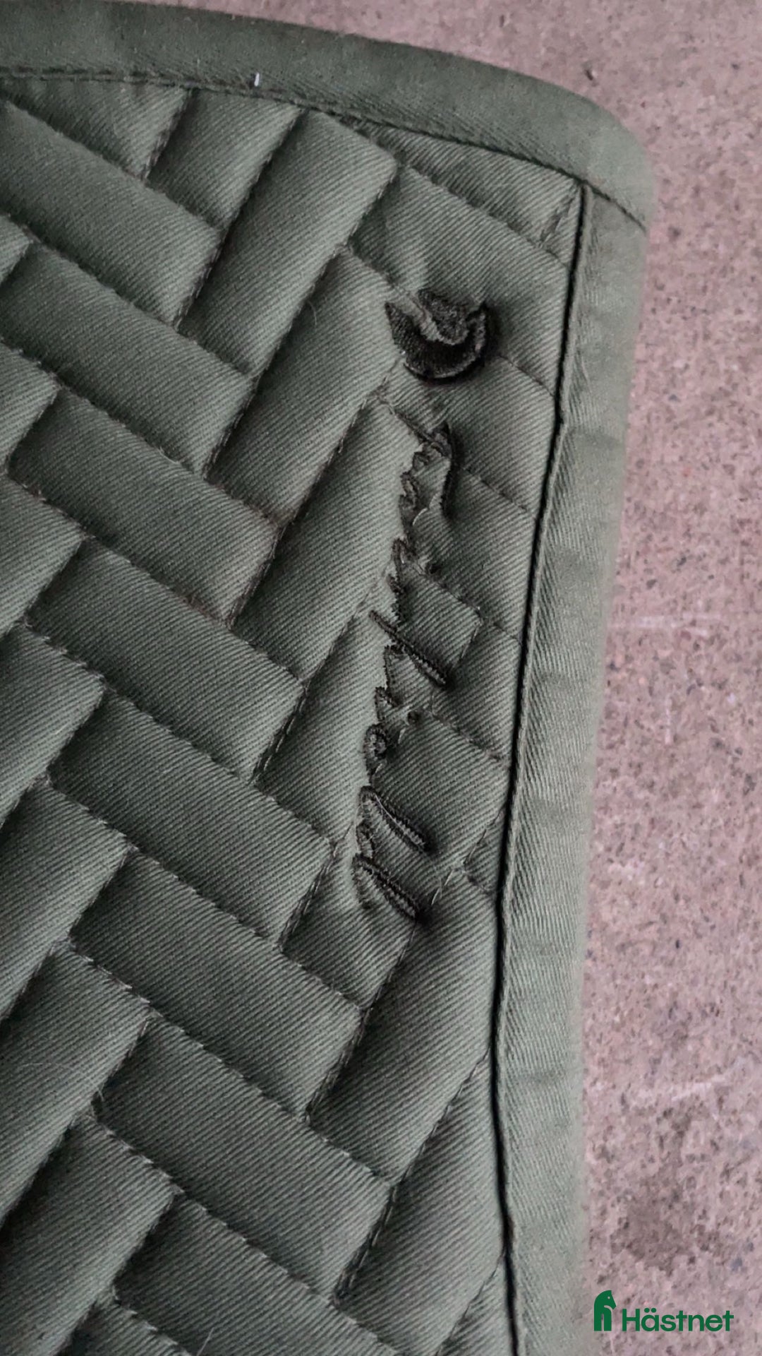 Schabrak & Vojlockar hästutrustning till salu: Grönt dressyr schabrak med extra detaljer i Norrtälje - Annons 2