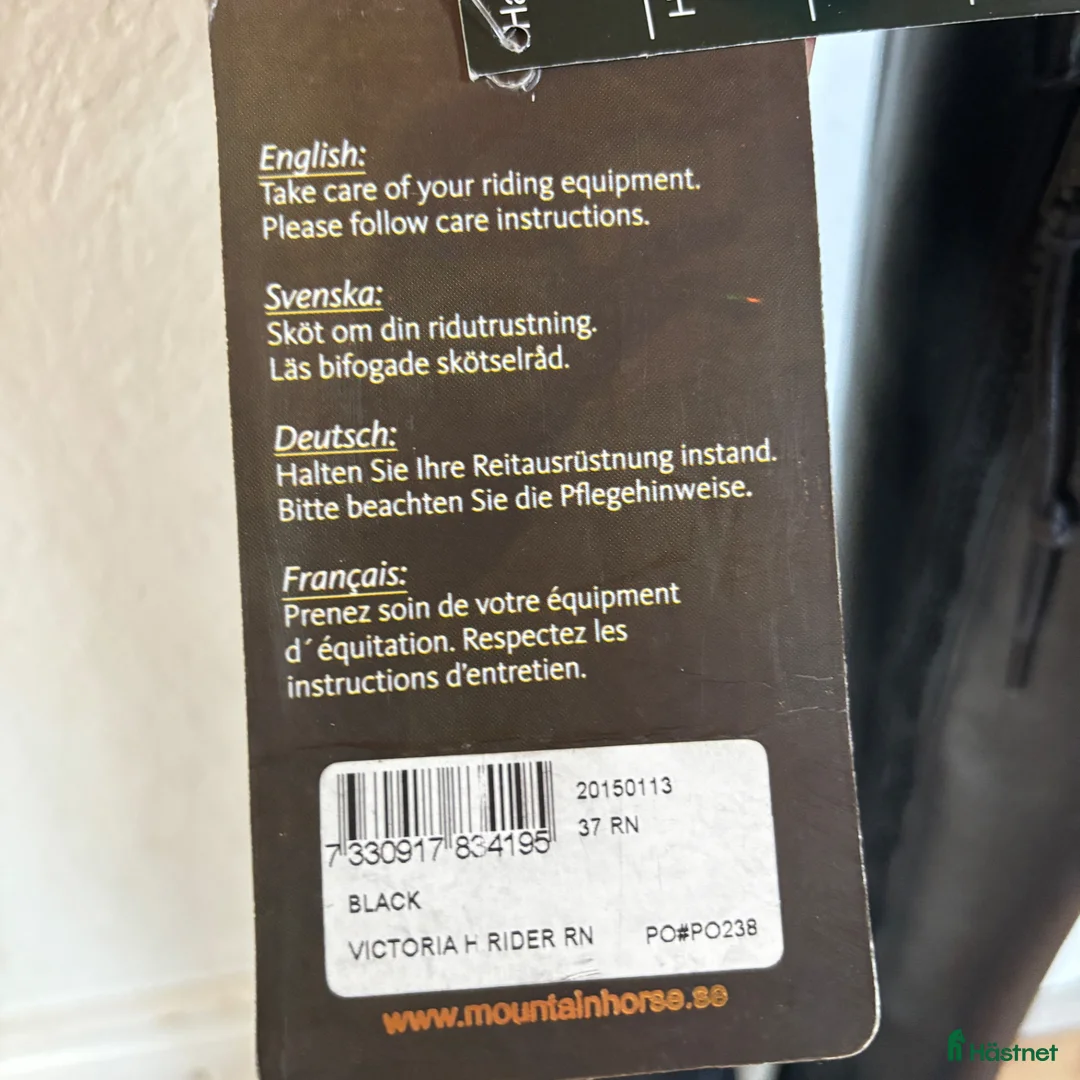 Ridstövlar ryttarutrustning till salu: Moutain horse ridstövlar nya!  - Annons 5