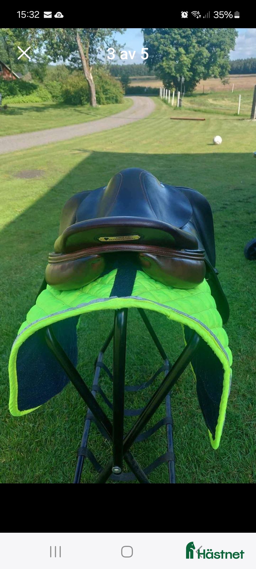 Sadlar hästutrustning till salu: Kastanjefärgad euqipe hopp i Våxtorp - Annons 5