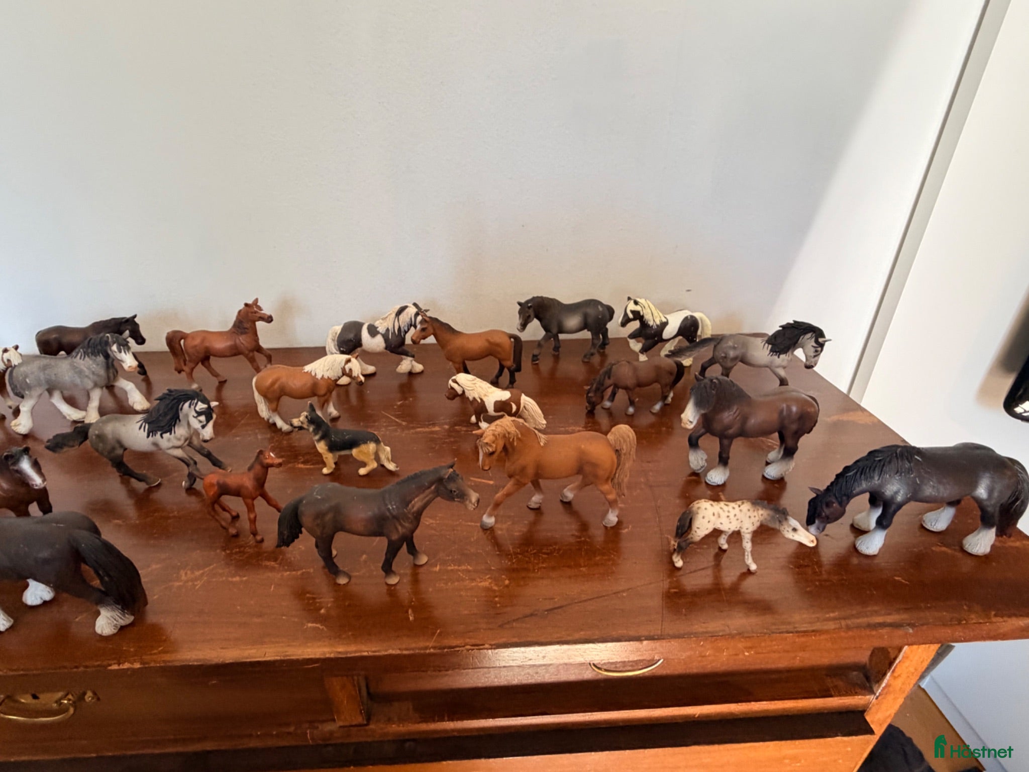 Övrig utrustning övrig utrustning till salu: 24 Schleich hästar samt en schäfer  - Annons 2