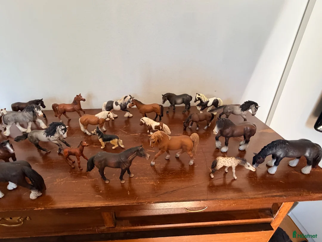 Övrig utrustning övrig utrustning till salu: 24 Schleich hästar samt en schäfer  i Göteborg - Annons 1