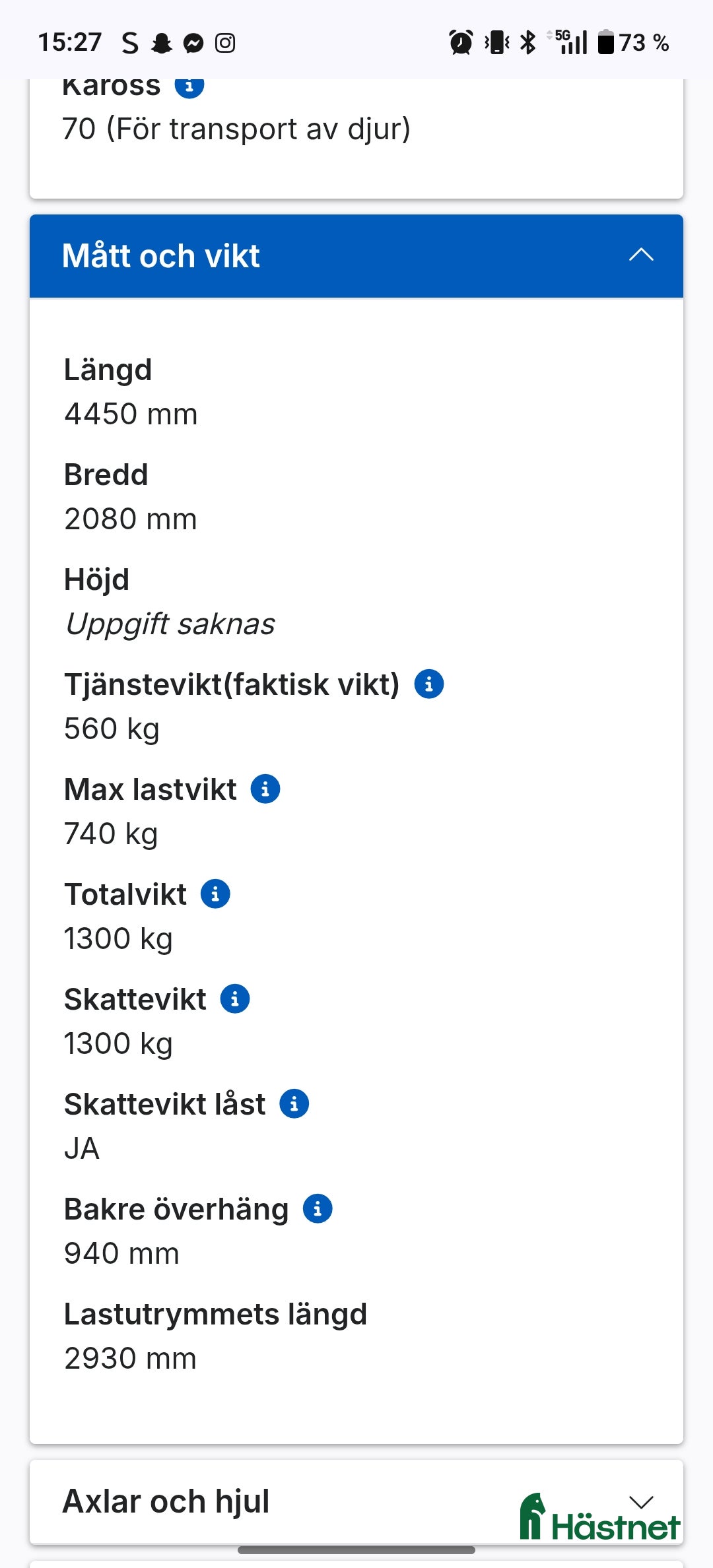 Hästtransporter  fordon & transport till salu: Hästtransport i Norrköping - Annons 5