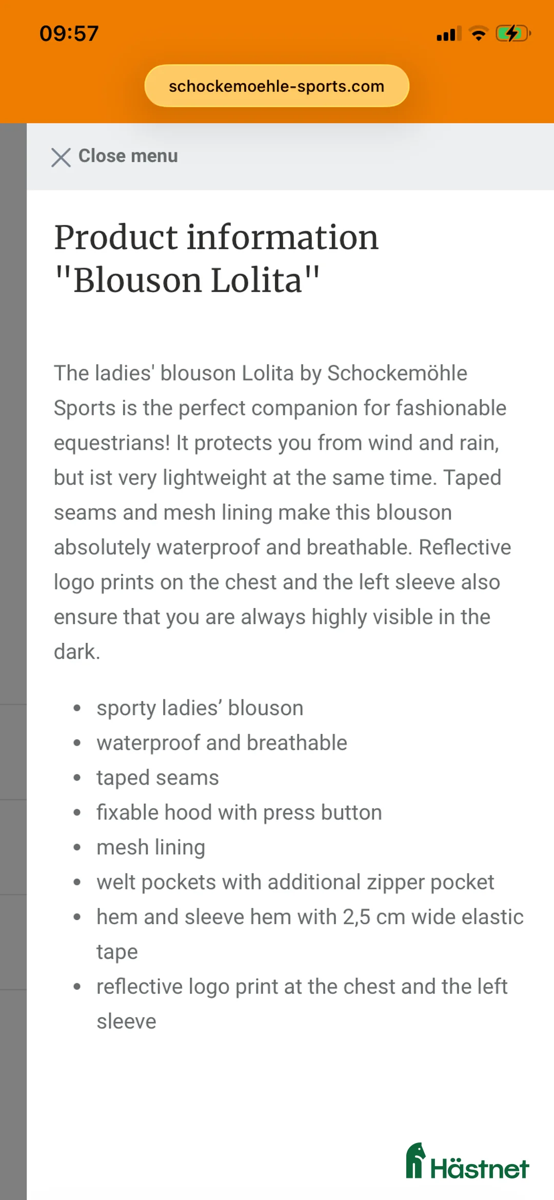 Jackor & Kavajer ryttarutrustning till salu: Schockemöhle Sports Lolita strl M - Annons 7