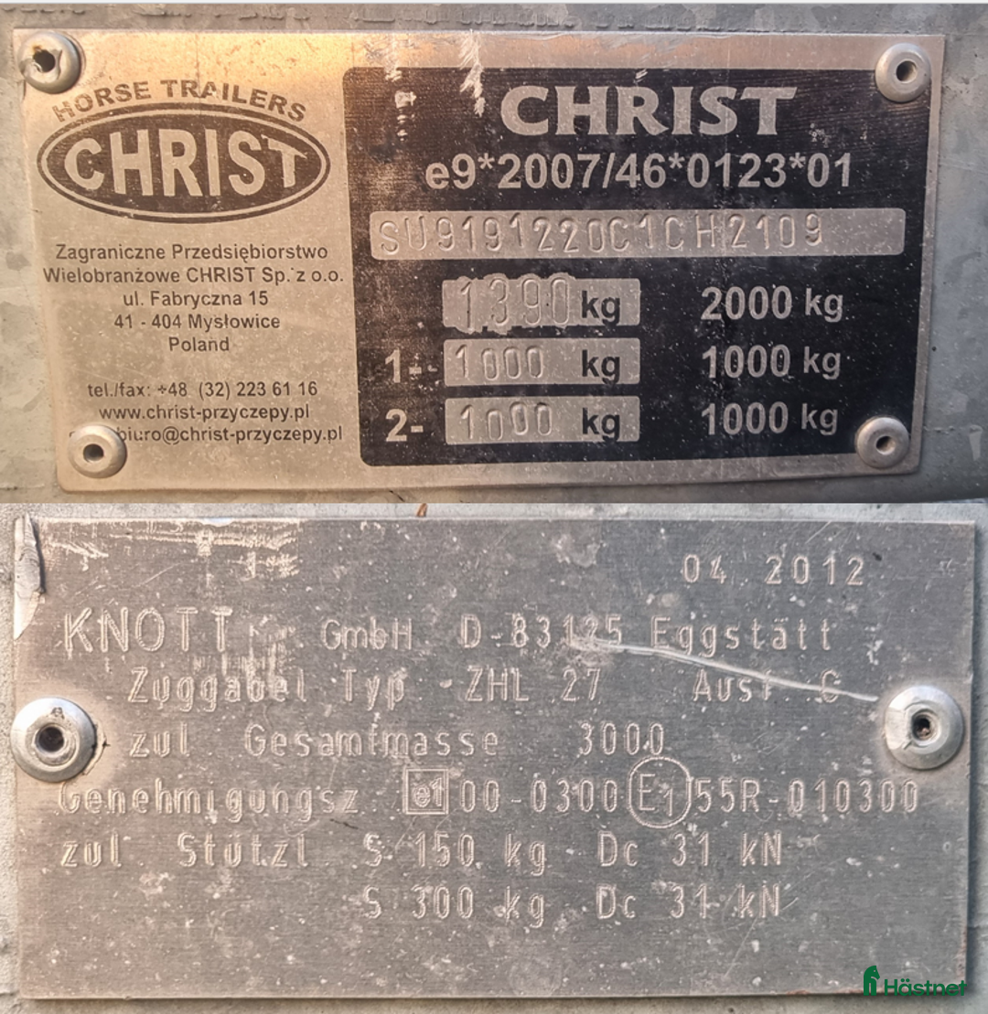 Hästtransporter  fordon & transport till salu: Hästtrailer Christ Tandem Trailer 2012 i Ekerö - Annons 7
