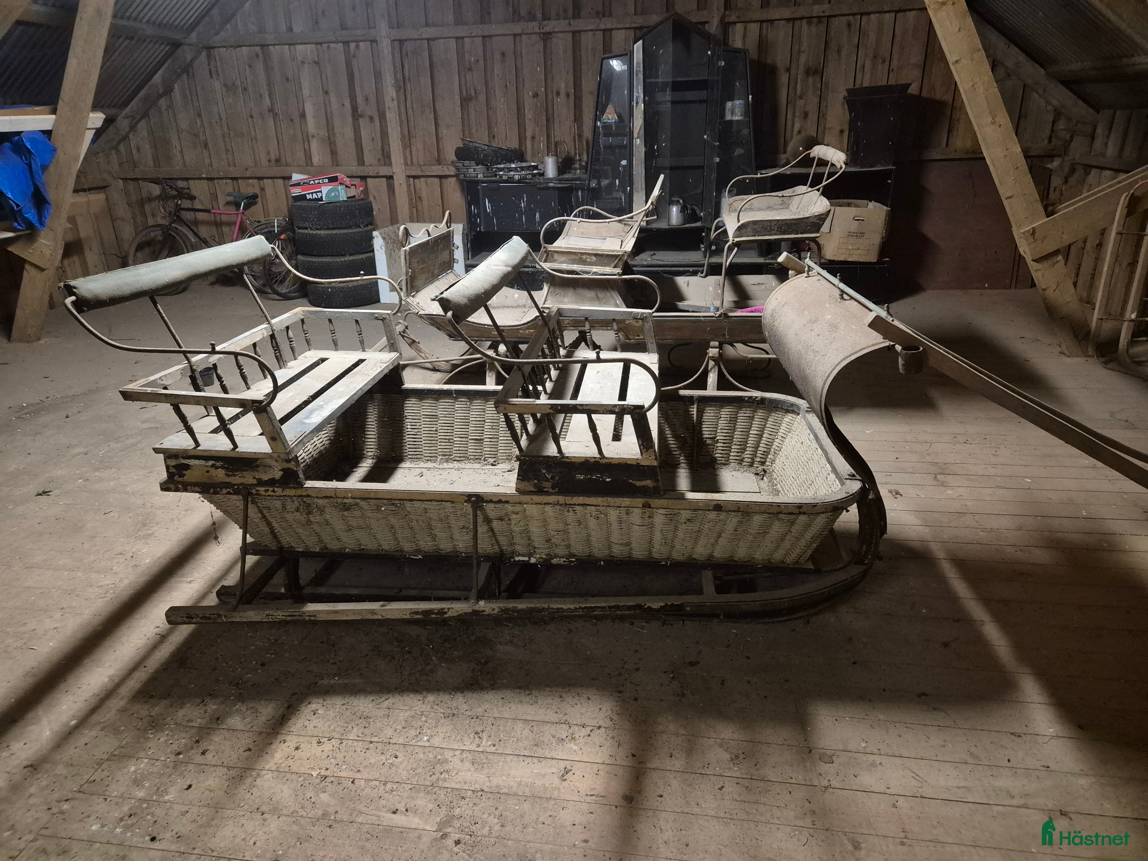 Övrig Körutrustning körning till salu: Antik släde i Hästveda - Annons 2