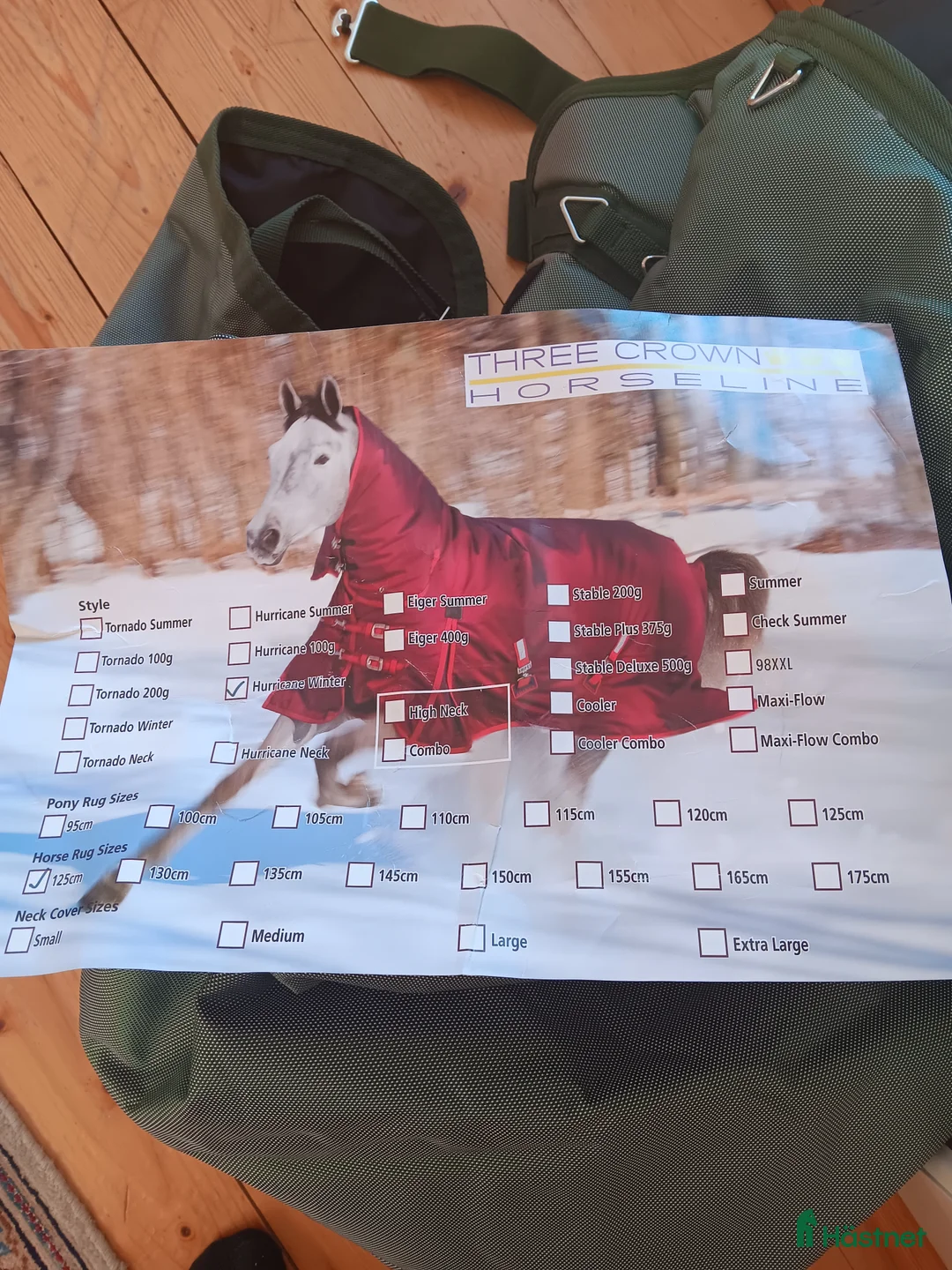 Täcken hästutrustning till salu: Vintertäcke 400g - Annons 3