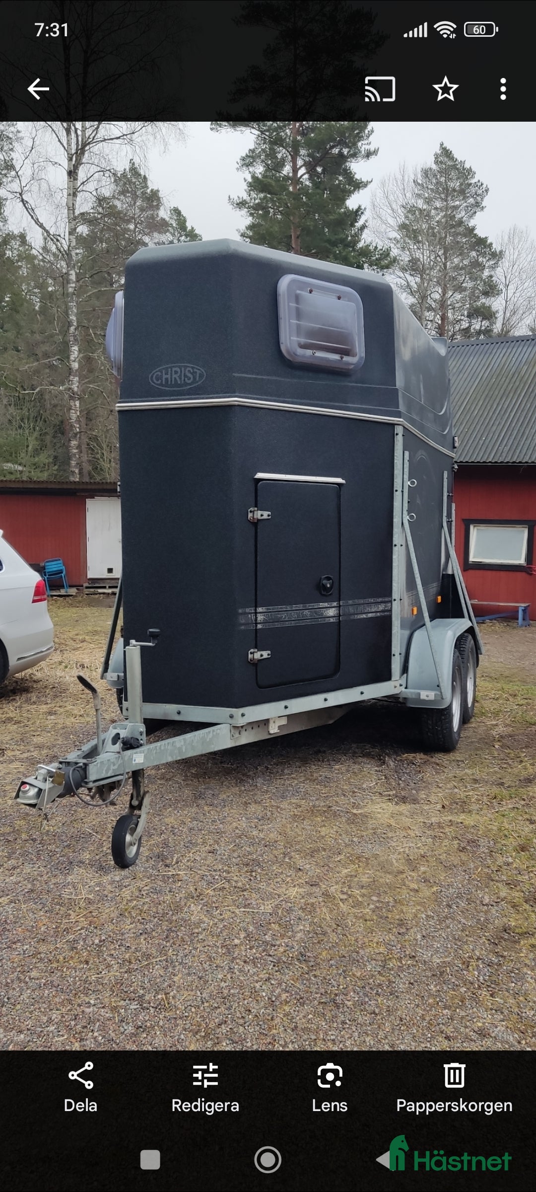 Hästtransporter  fordon & transport till salu: Fin Christ Comet med plastgolv  i Brottby - Annons 4