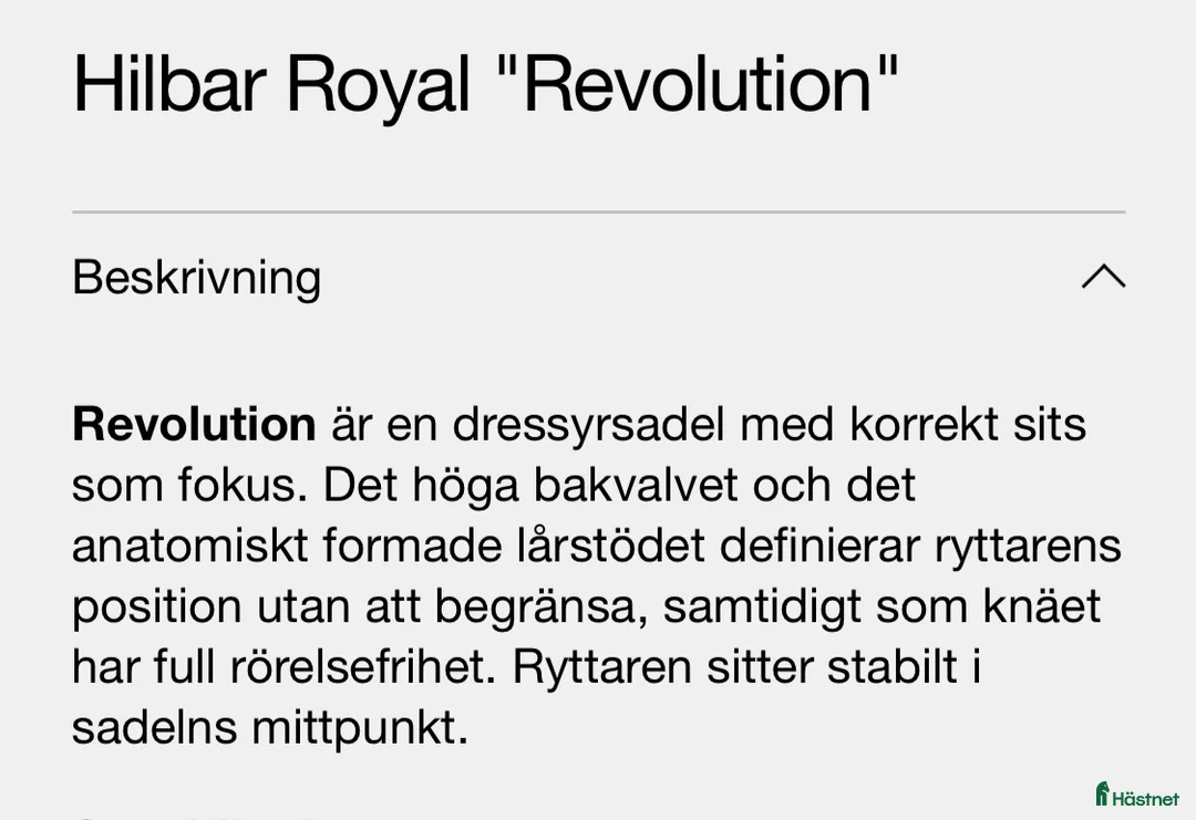 Sadlar hästutrustning till salu: Dressyrsadel 17,5”  - Annons 9