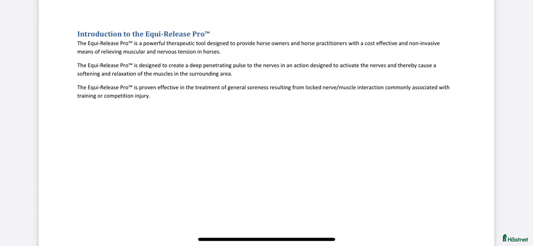 Övrig utrustning övrig utrustning till salu: Equi-release Pro  i Asarum - Bild 8