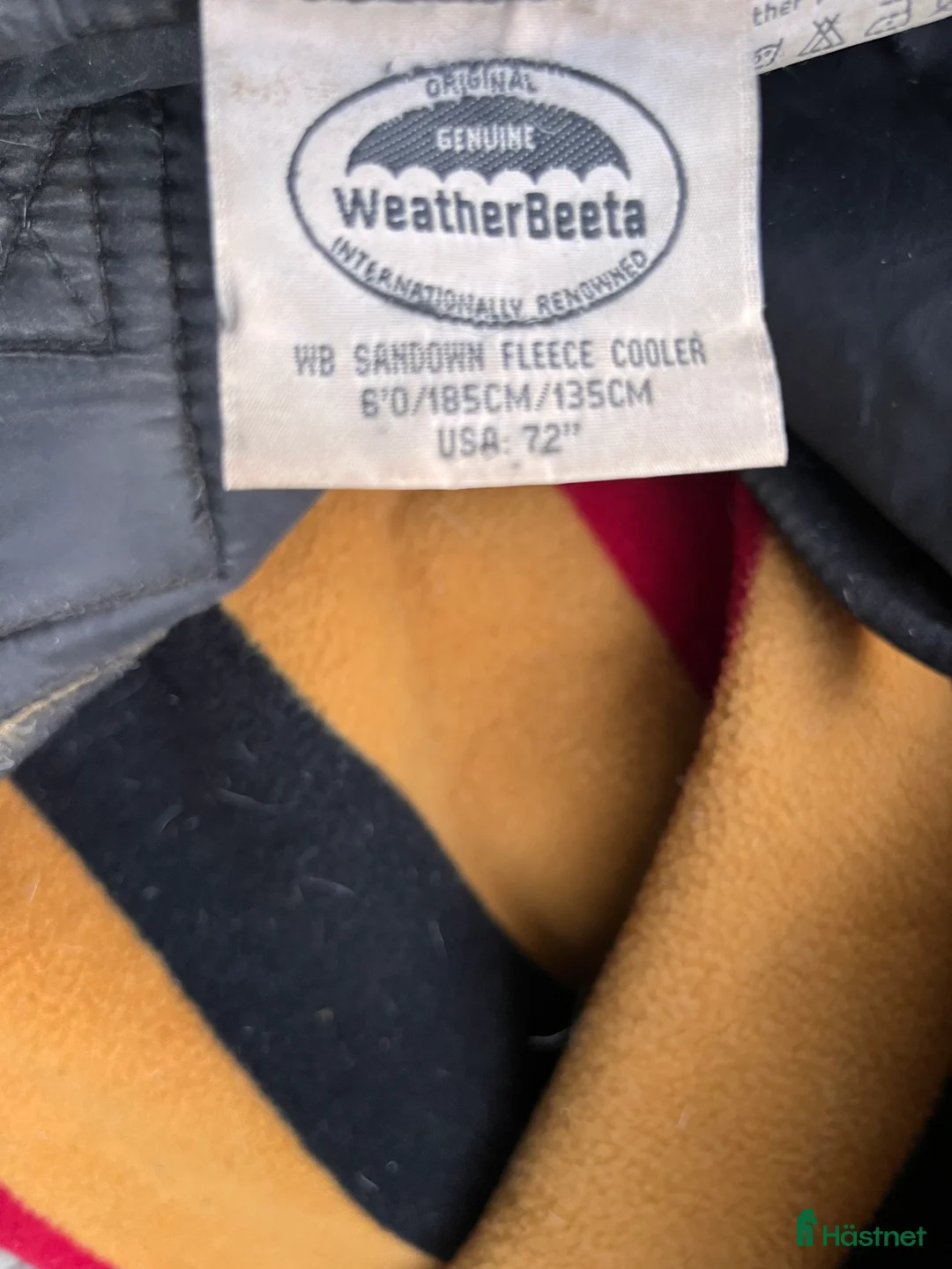 Täcken hästutrustning till salu: Waeatherbeetha Fleece Cooler storlek 135 cm - Annons 3