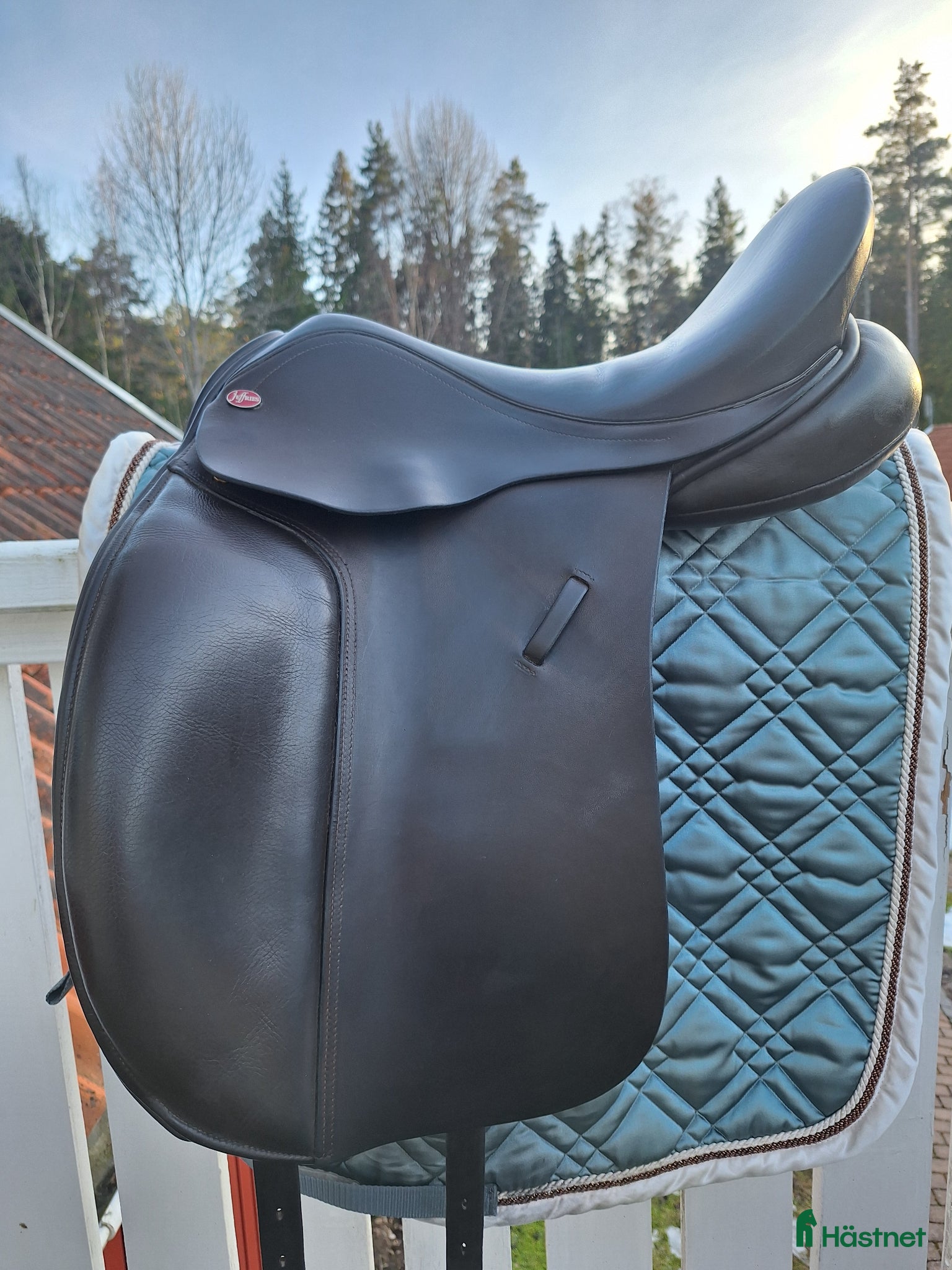 Sadlar hästutrustning Begagnad dressyrsadel från Falcon/Jeffries7" - Annons 8