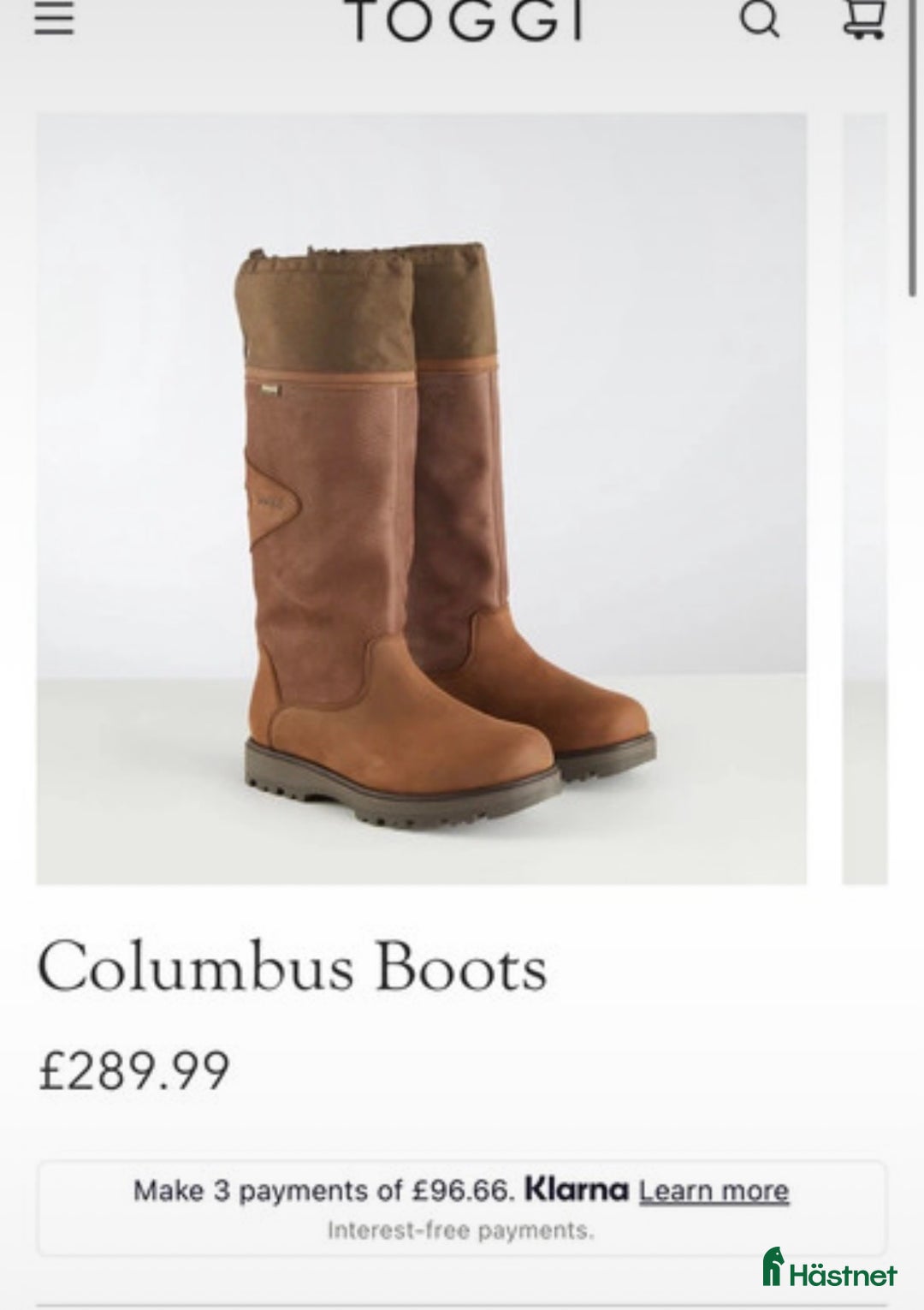 Ridstövlar ryttarutrustning till salu: superfina toggi boots i Hedemora - Annons 2