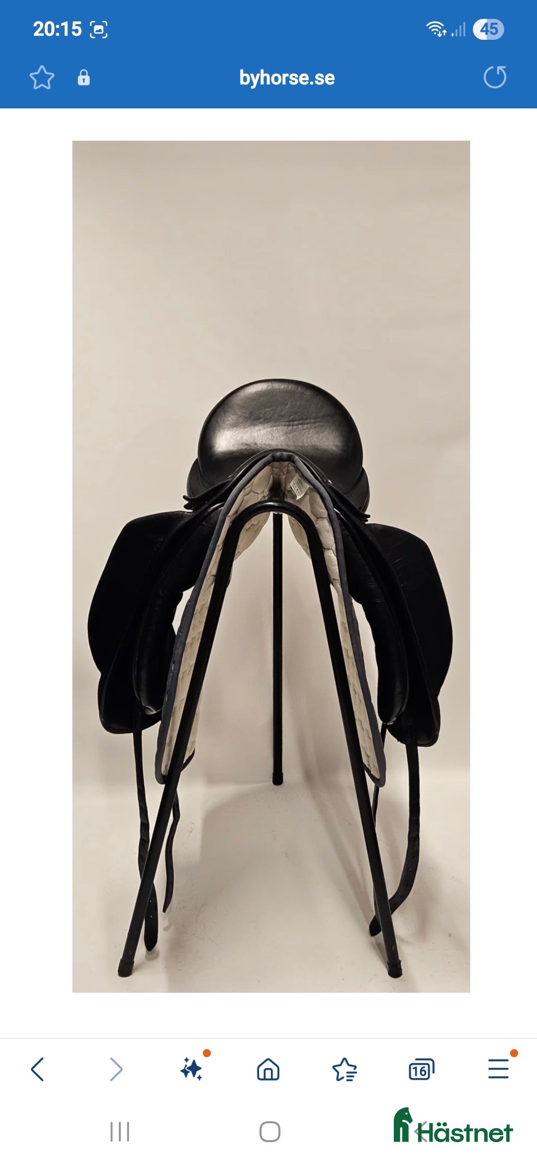 Sadlar hästutrustning till salu:  Dressyrsadel Paul Fielder  i Kungsängen - Annons 4