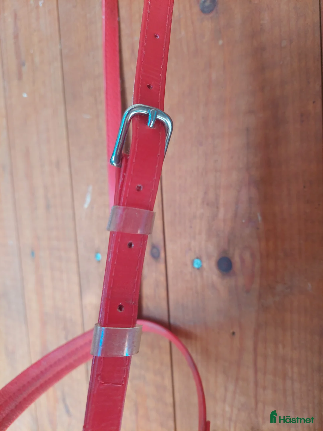 Träns hästutrustning till salu: Röd nosgrimma - Annons 3