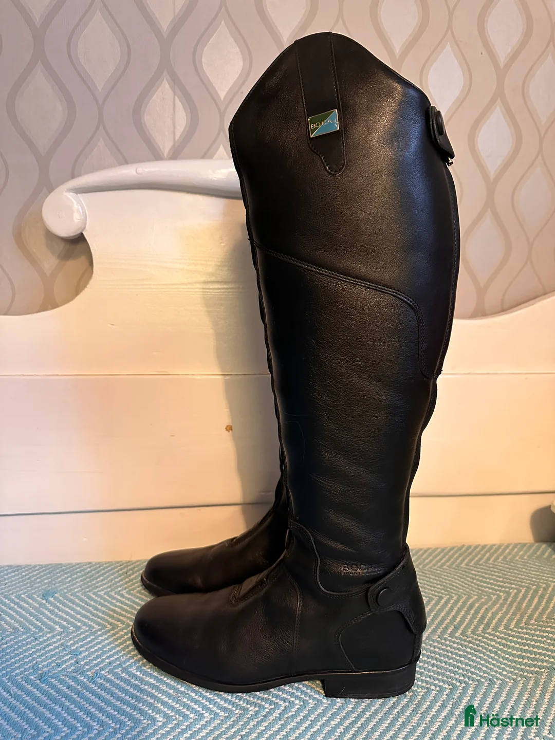 Ridstövlar ryttarutrustning till salu: Läder ridstövlar 37 i Borlänge - Annons 1