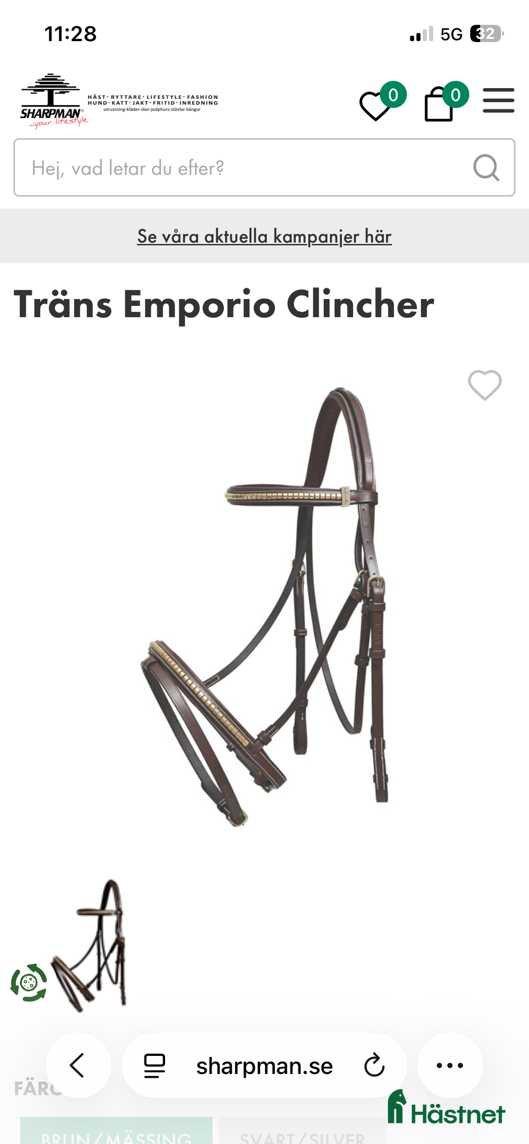 Träns hästutrustning till salu: Klinker träns från Equipe - Annons 1