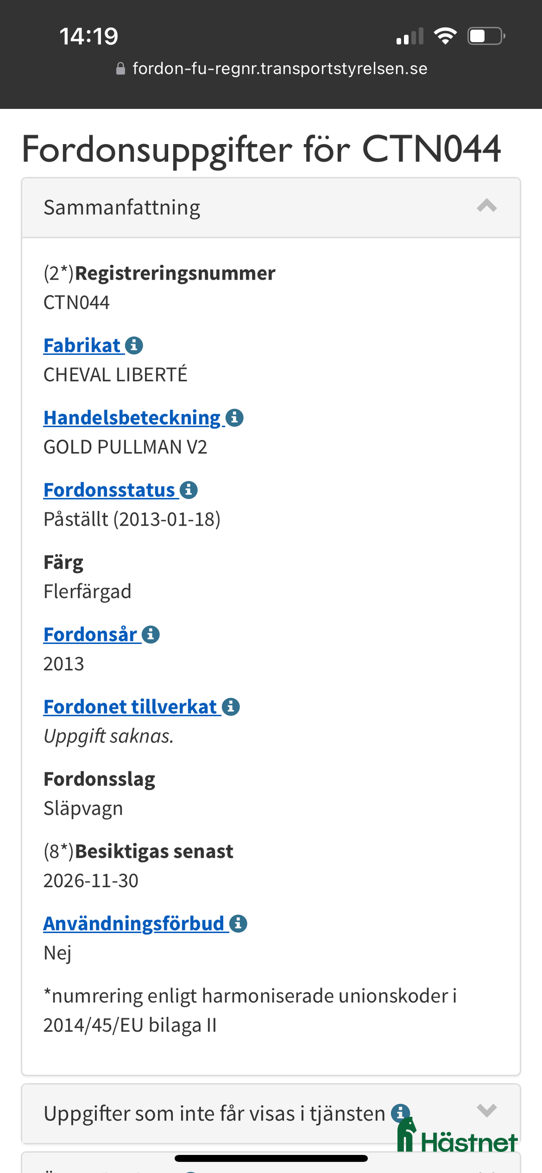 Hästtransporter  fordon & transport till salu: Säljes pga nyköp i Härnösand - Annons 8