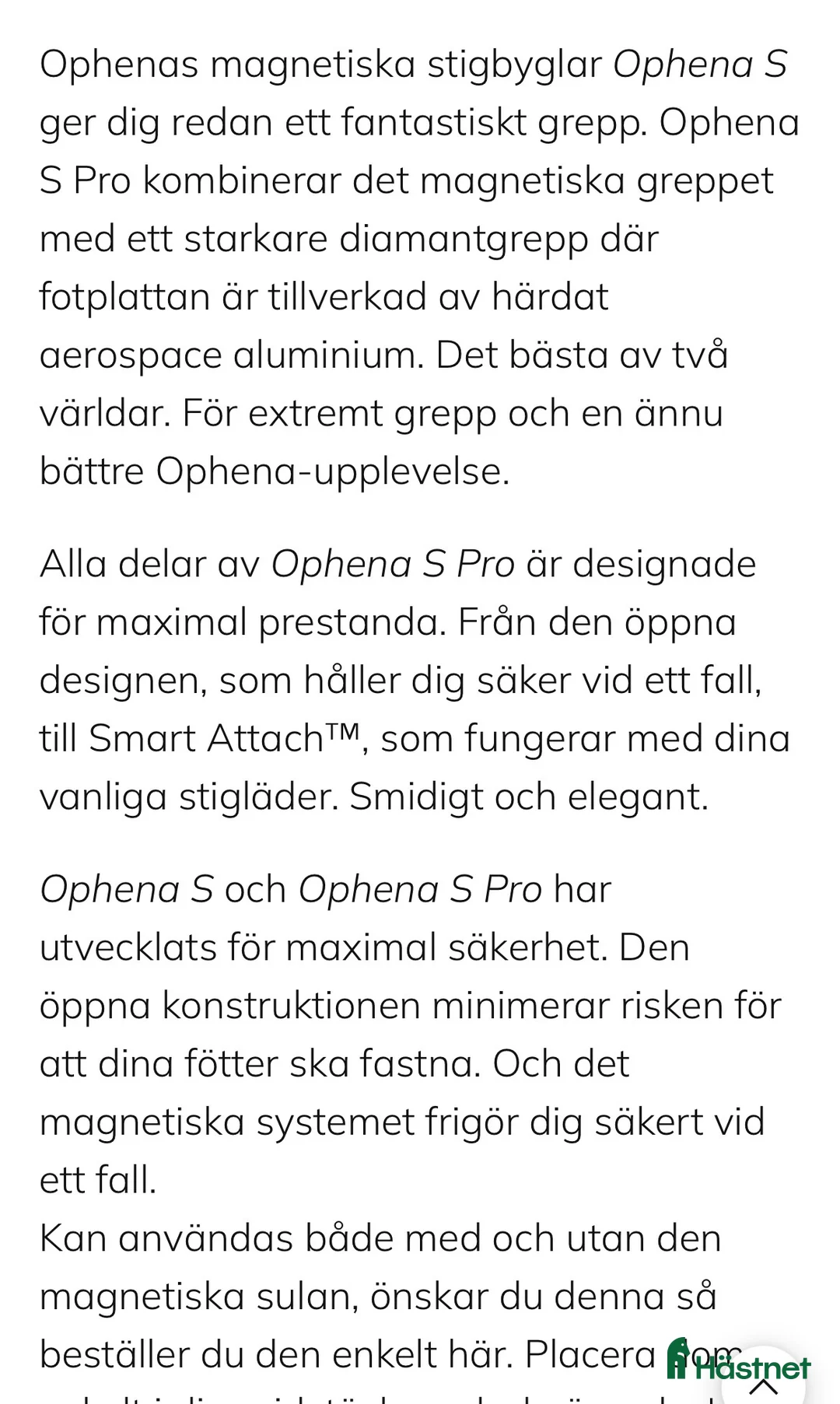 Övrig Ryttarutrustning ryttarutrustning till salu: Ophena S PRO magnetiska stigbyglar  i Norrtälje - Annons 6