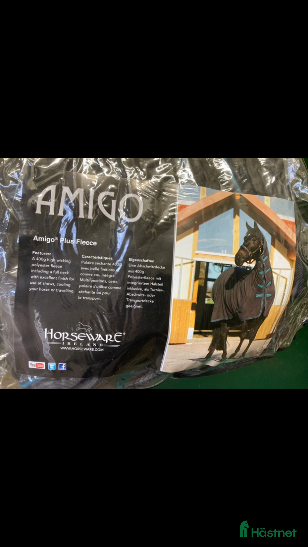 Täcken hästutrustning till salu: Horseware Fleecetäcke med hals, oanvänt. i Löddeköpinge - Annons 4