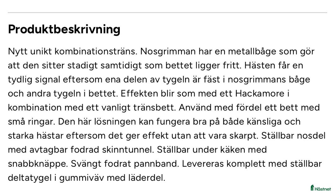 Träns hästutrustning till salu: Kombinationsträns  i Hovås - Annons 2