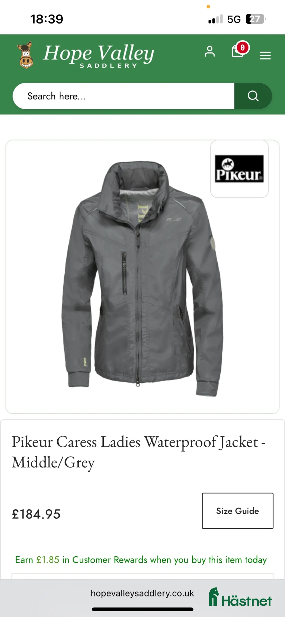 Jackor & Kavajer ryttarutrustning till salu: Pikeur caress regnjacka  - Annons 4