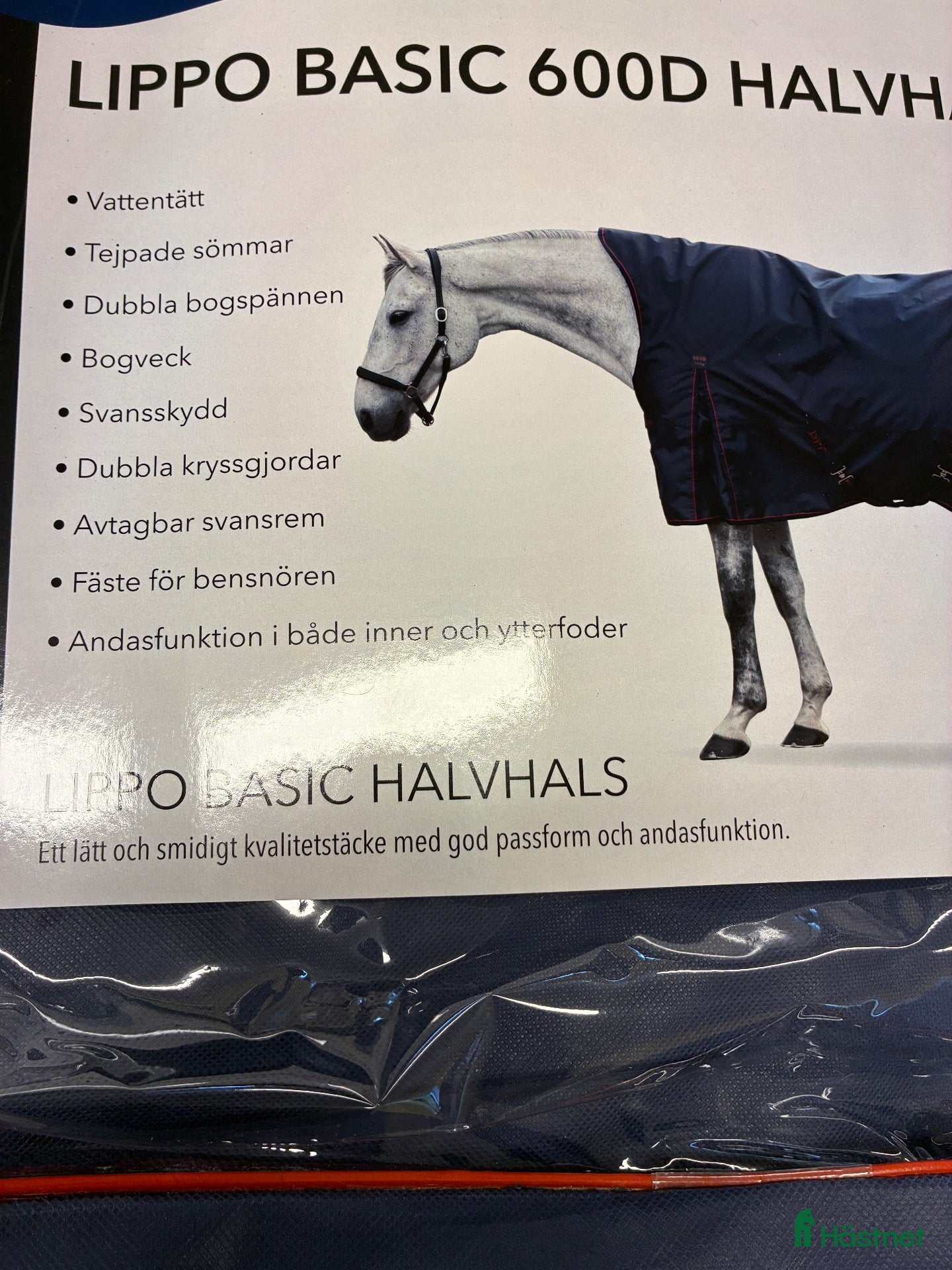 Täcken hästutrustning till salu: Lippo 100g med halvhals - Annons 2