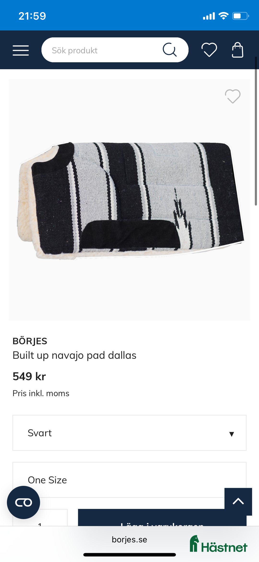 Sadeltillbehör hästutrustning till salu: Western pad i Säve - Annons 3