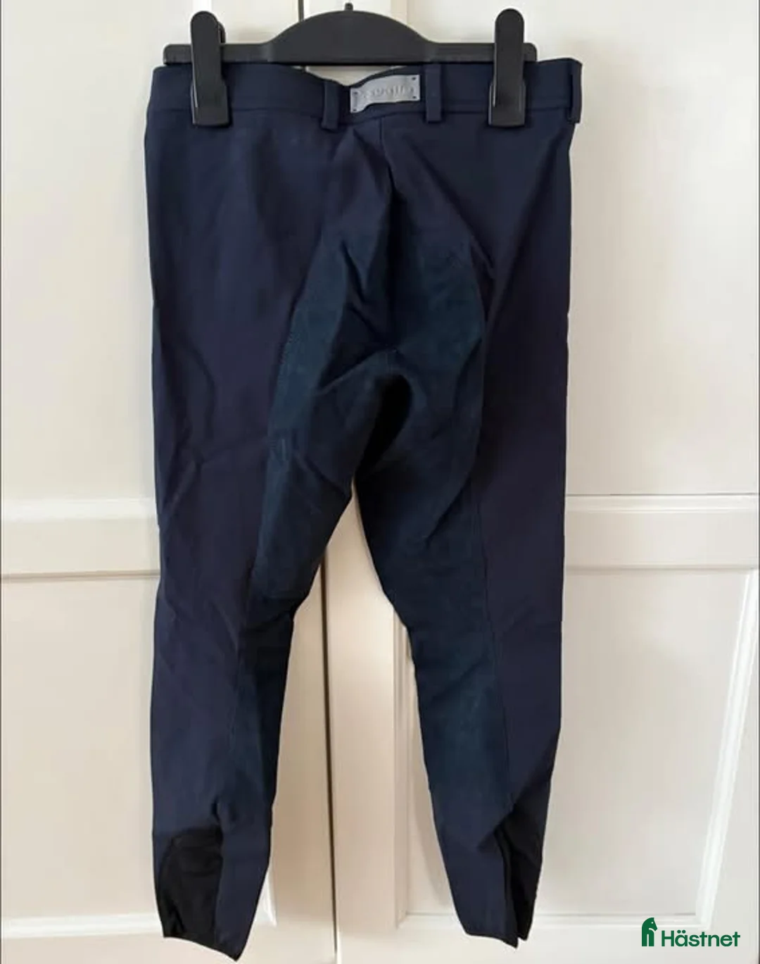Ridbyxor ryttarutrustning till salu: Mörkblåa mocka Cavallo ridbyxor till salu - Annons 2