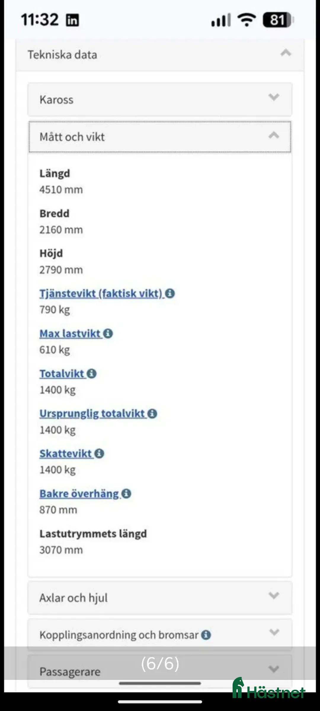 Hästtransporter  fordon & transport till salu: Nyrenoverat Thiel släp - Annons 7