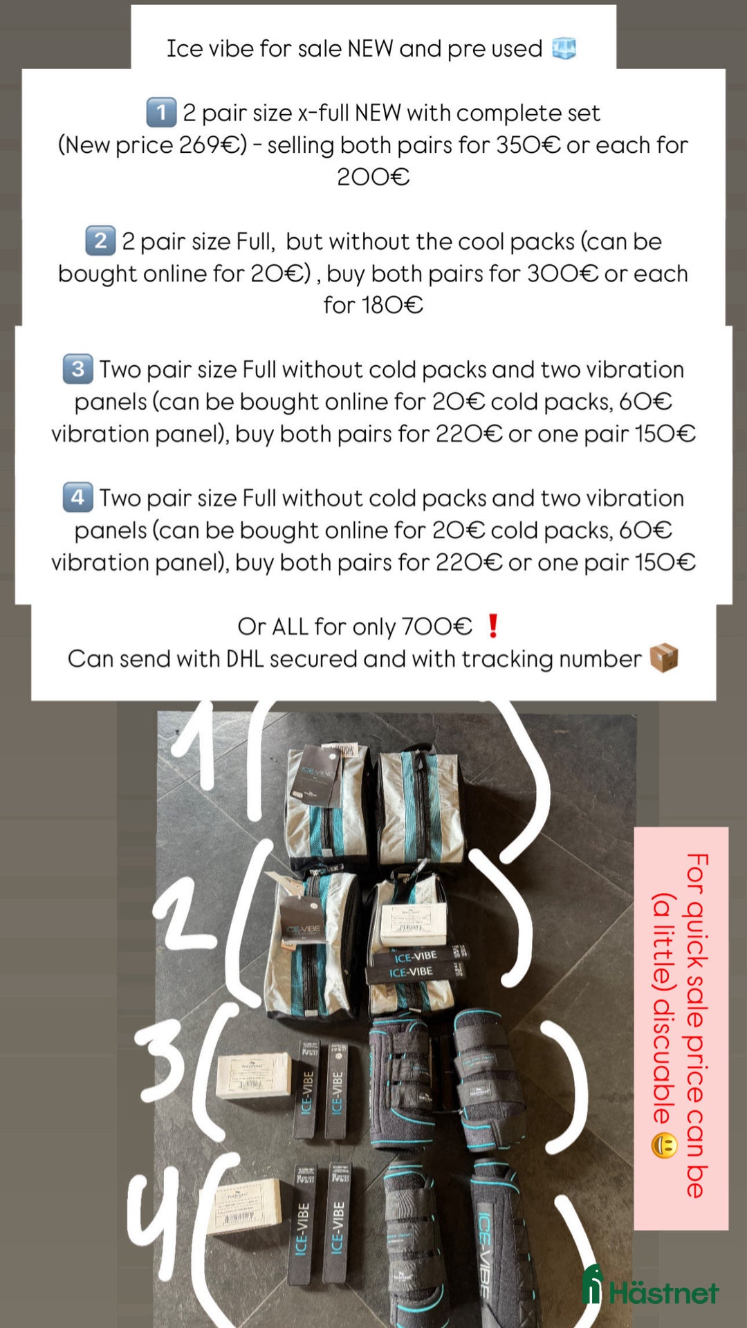 Benskydd hästutrustning till salu: Horseware IceVibe  i Lövestad - Annons 2